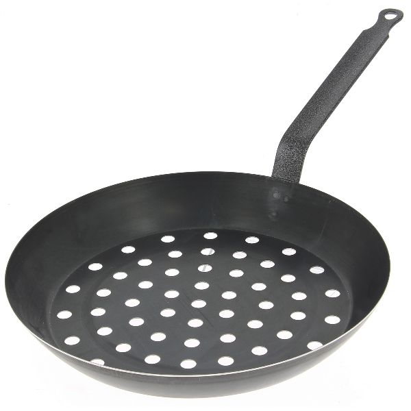 5490.28 - DE BUYER - Poêle à marrons 28 cm queue courte