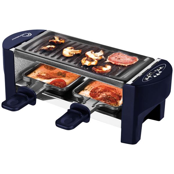 8616 - LITTLE BALANCE - Raclette multifonction 320w bleu nuit