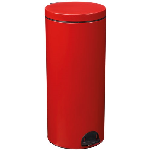 ROSSIGNOL - Poubelle à pédale 30l rouge mat lisse - 90327 elora