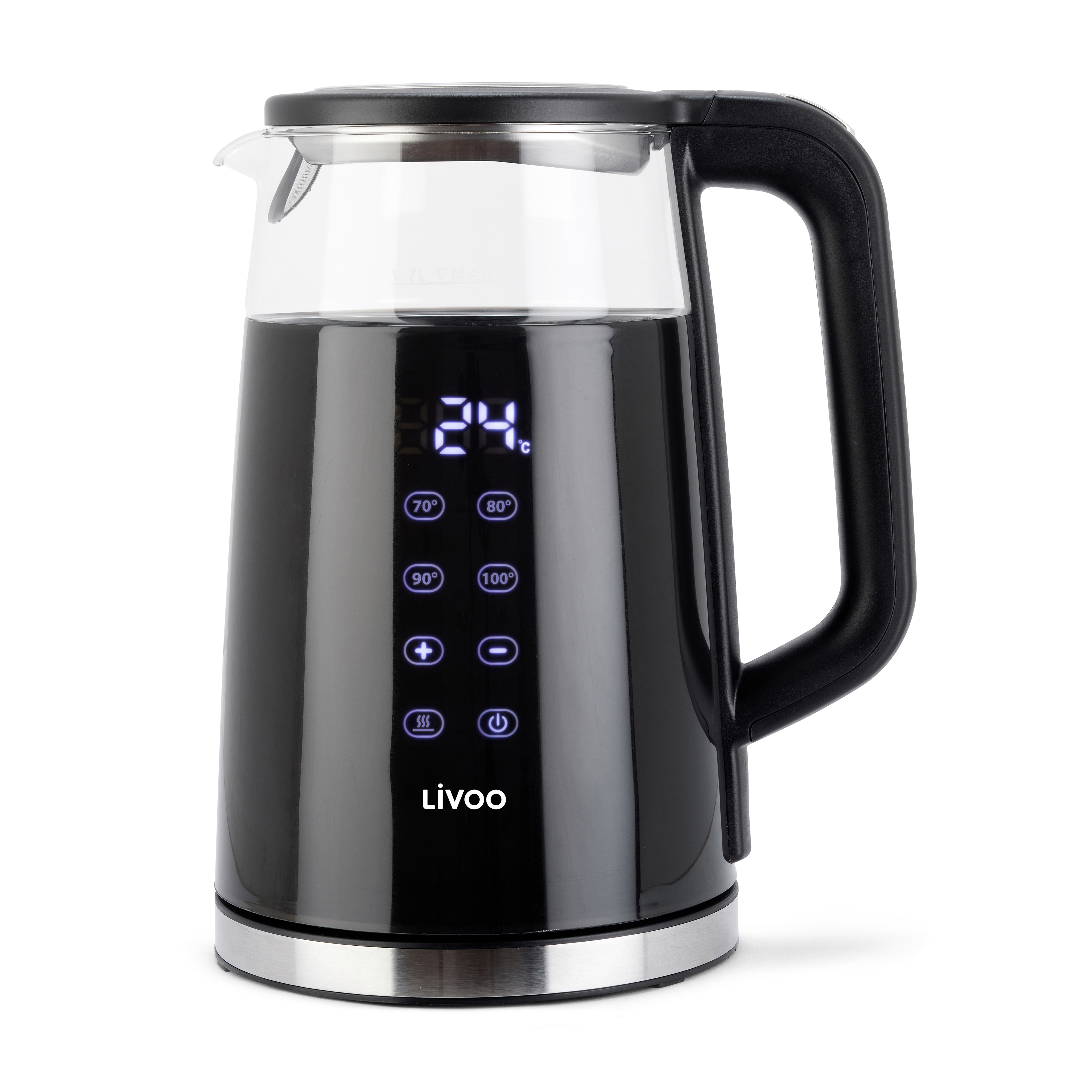 LIVOO - Bouilloire électrique sans fil 1,7l 2200w noir - DOD198