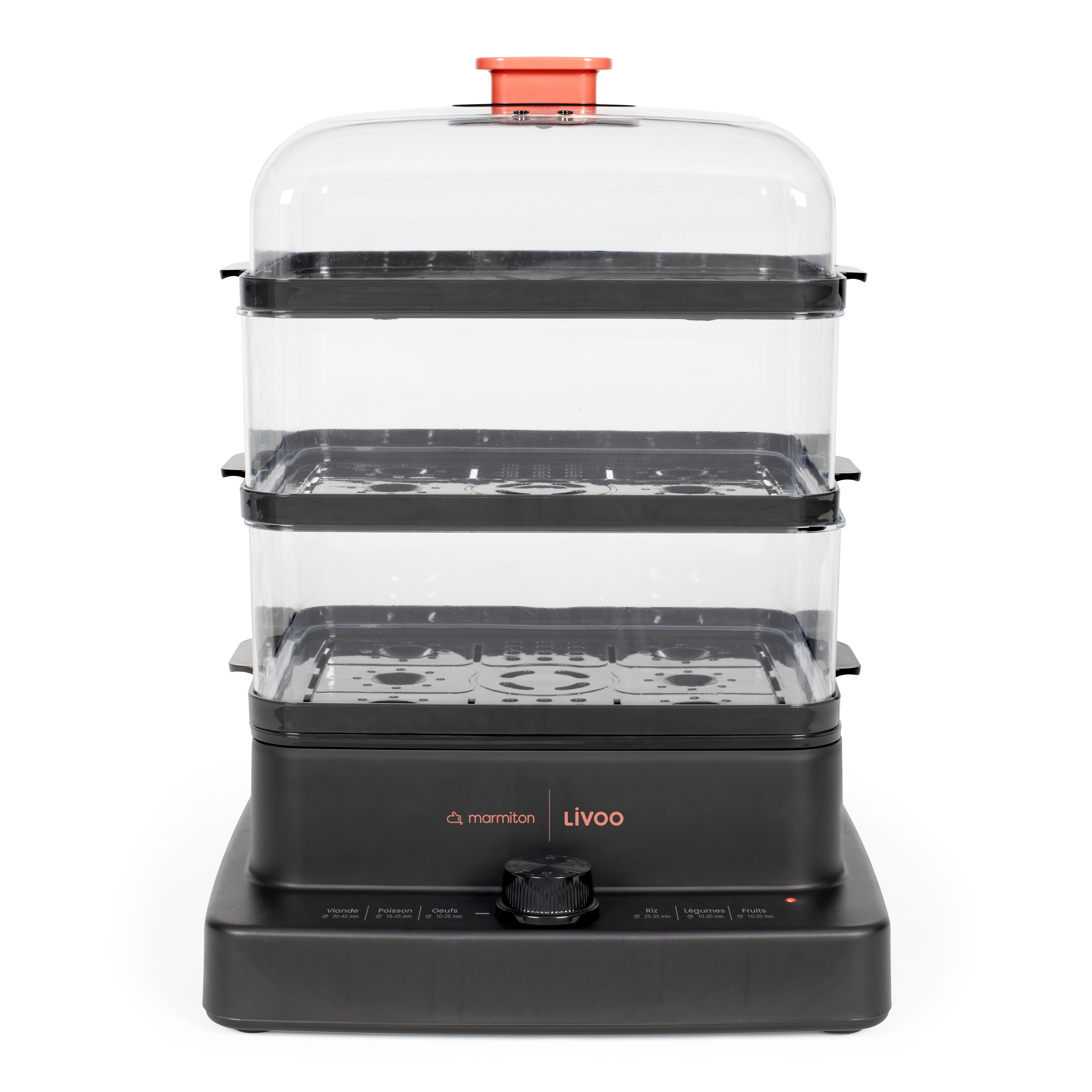 LIVOO - Cuiseur vapeur 3 paniers 1200w - DOC300