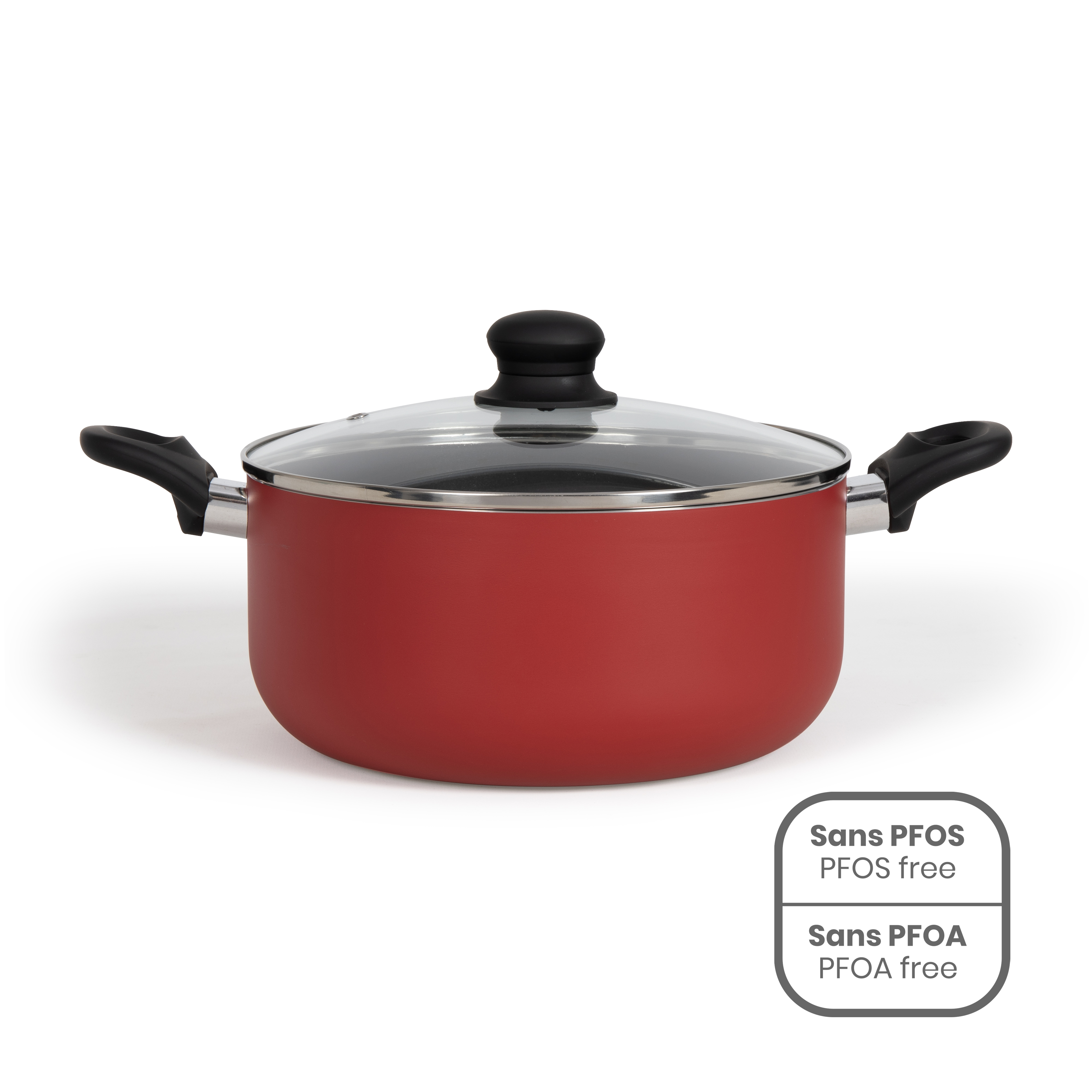 LIVOO - Faitout aluminium 24cm avec couvercle - MEP150R