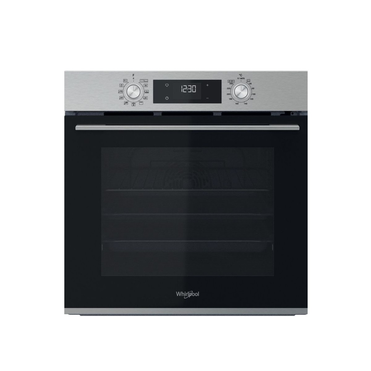 WHIRLPOOL - Four intégrable multifonction 71l 60cm a pyrolyse et hydrolyse inox - OMK58RUOX