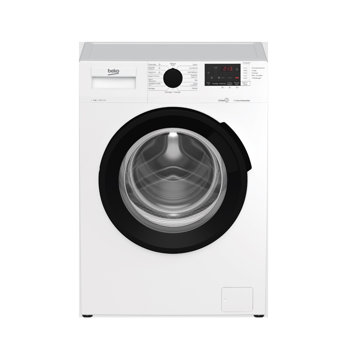 BEKO - Lave-linge hublot 9 kg 1400 tours/min - WTV94221BW b300