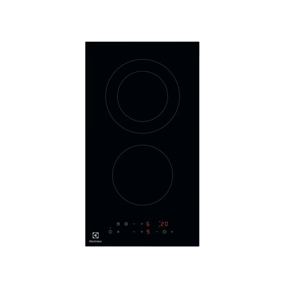 ELECTROLUX - Domino vitrocéramique 29cm 2 feux 2900w noir - LHR3233CK