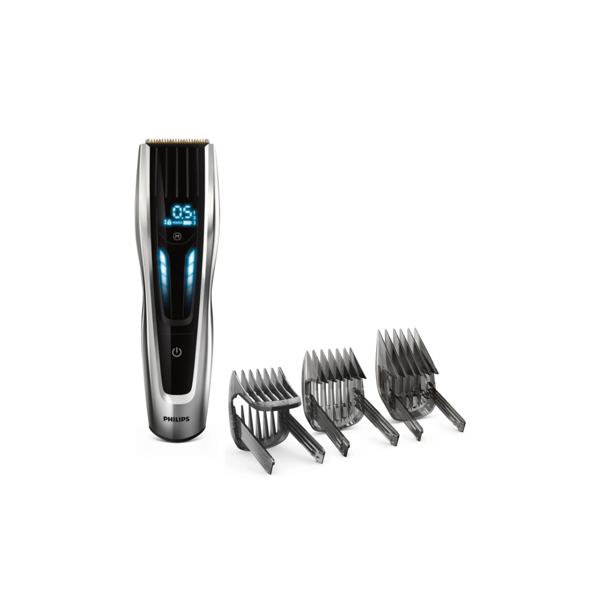 PHILIPS - Tondeuse à cheveux rechargeable gris/noir - HC9450/15 series 9000