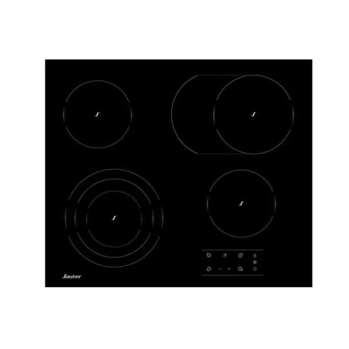 SAUTER - Table de cuisson vitrocéramique 60cm 4 feux noir - SPV464EB