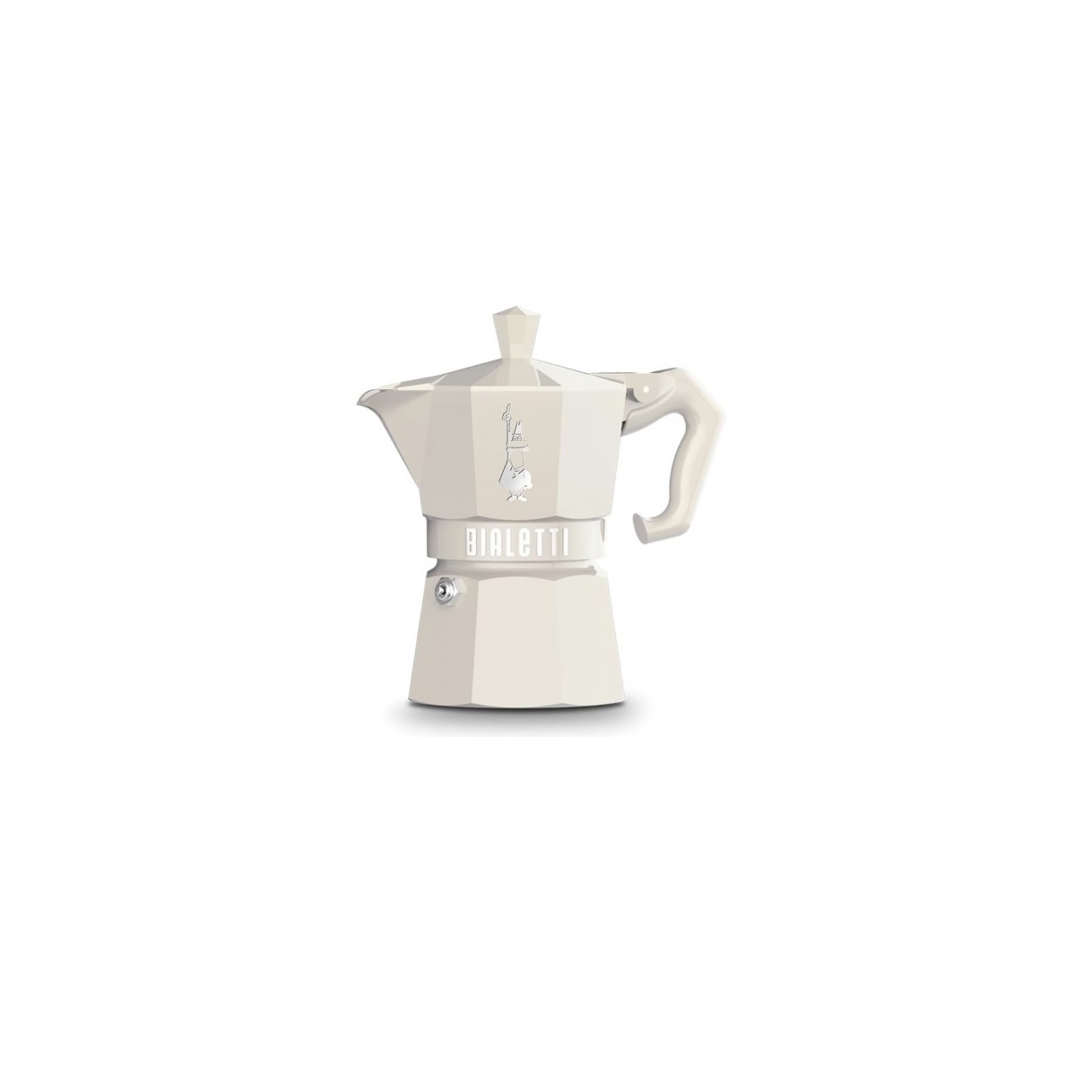 BIALETTI - Cafetière italienne 3 tasses crème - 0009059