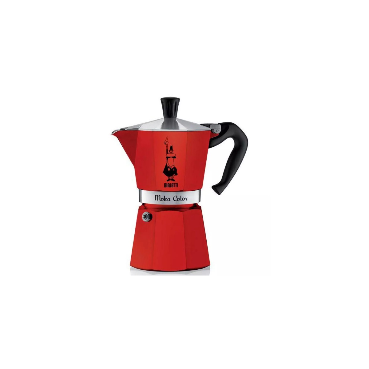 BIALETTI - Cafetière italienne 3 tasses rouge - 0009132/0004942 moka express color