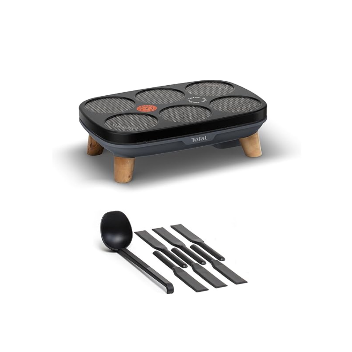 TEFAL - Crêpière 1100w multi crêpes - gourmet - PY901BF1 goumet