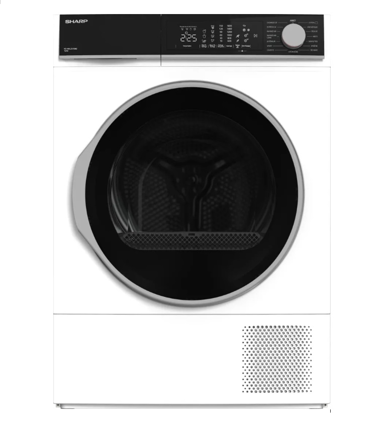 SHARP - Sèche-linge pompe à chaleur à condensation 60cm 12kg blanc - KDNHL2S7GW2