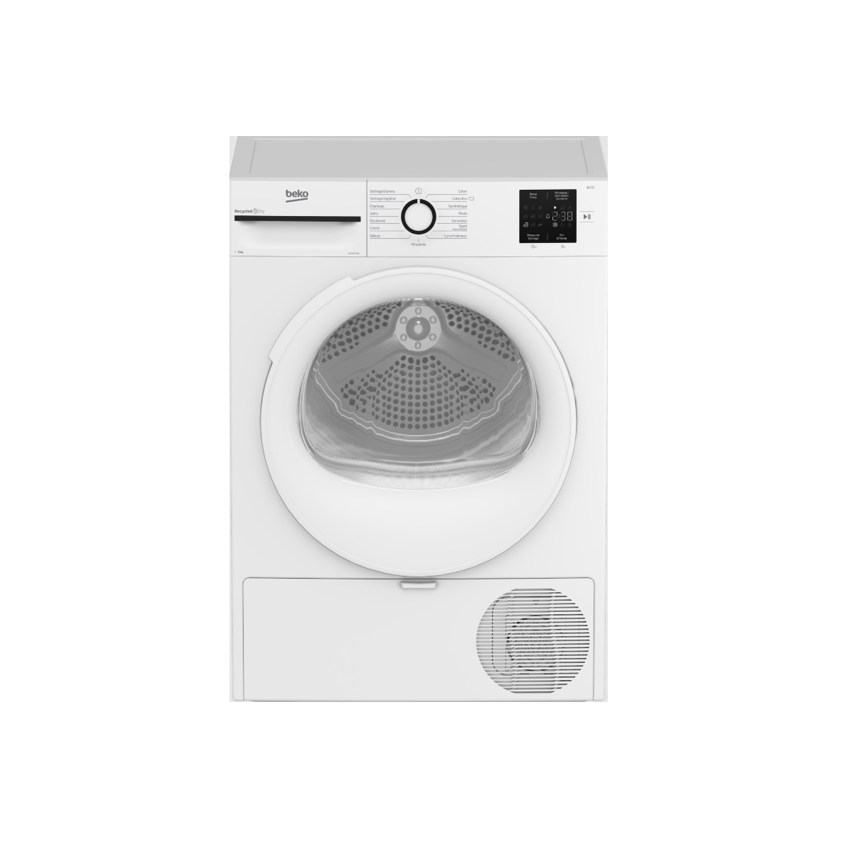 BEKO - Sèche-linge pompe à chaleur à condensation 60cm 9kg blanc - D14H19301 b300