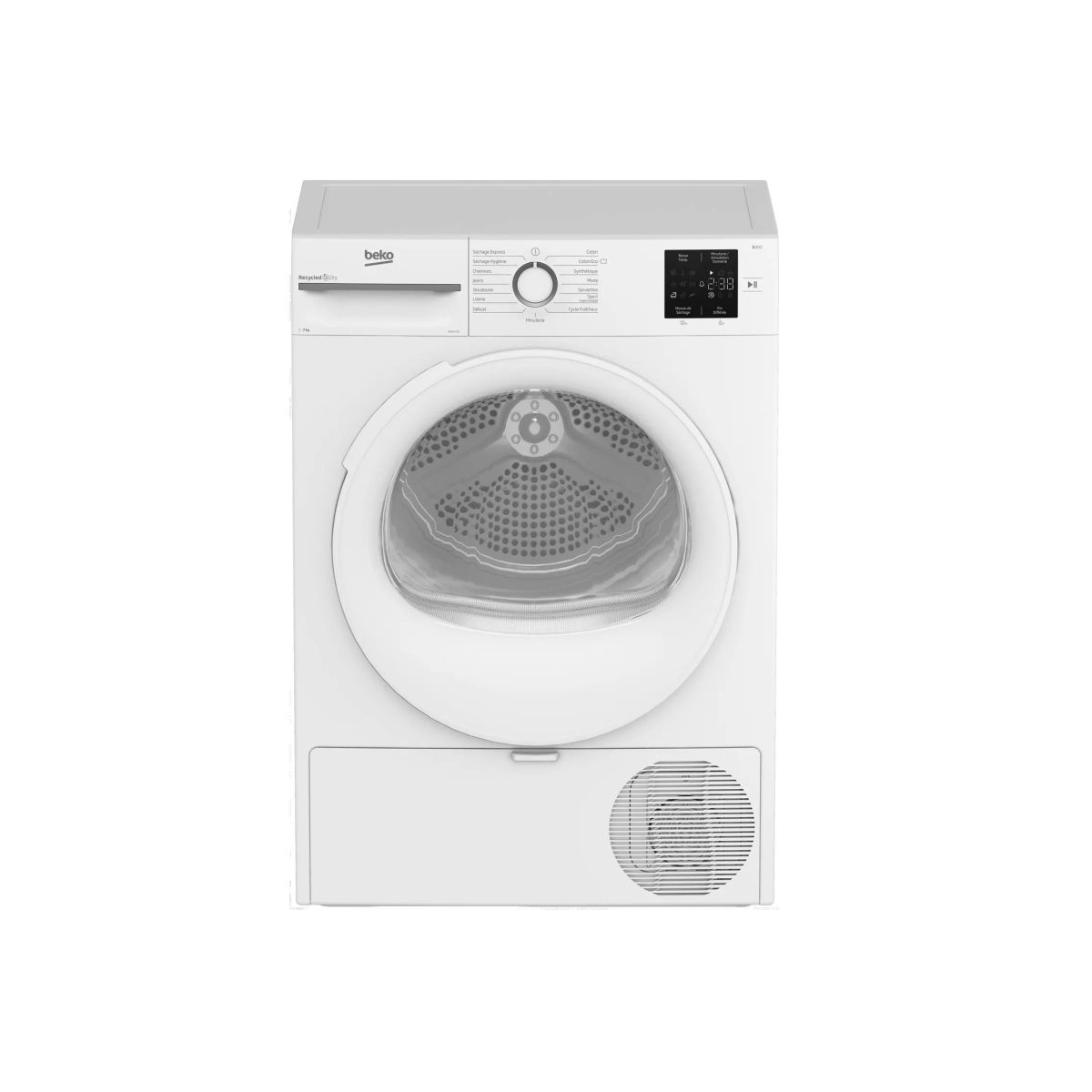 BEKO - Sèche-linge pompe à chaleur à condensation 60cm 7kg blanc - D0H1710 b300