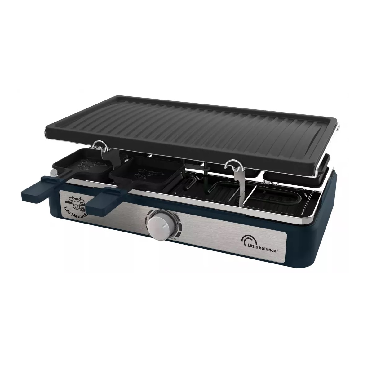 LITTLE BALANCE - Appareil à raclette 8 personnes 1400w + grill - 8750