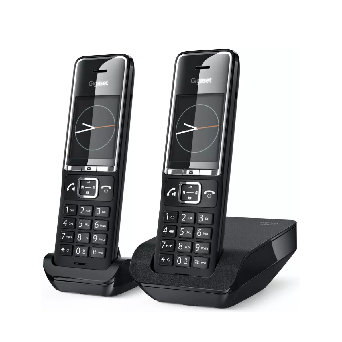 GIGASET - Téléphone sans fil duo dect noir avec répondeur - COMFORT550-DUO-BLACK