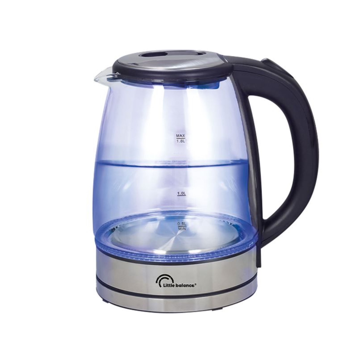LITTLE BALANCE - Bouilloire sans fil 1.7l 2000w transparent - 8520