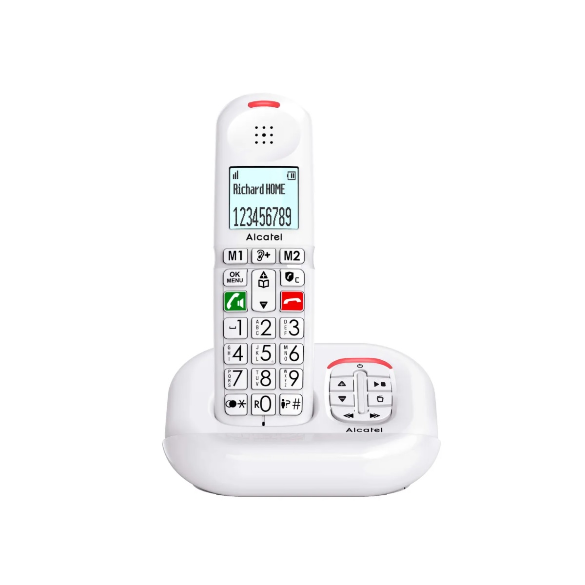 ALCATEL - Téléphone sans fil blanc - XL685VOICEBLANC