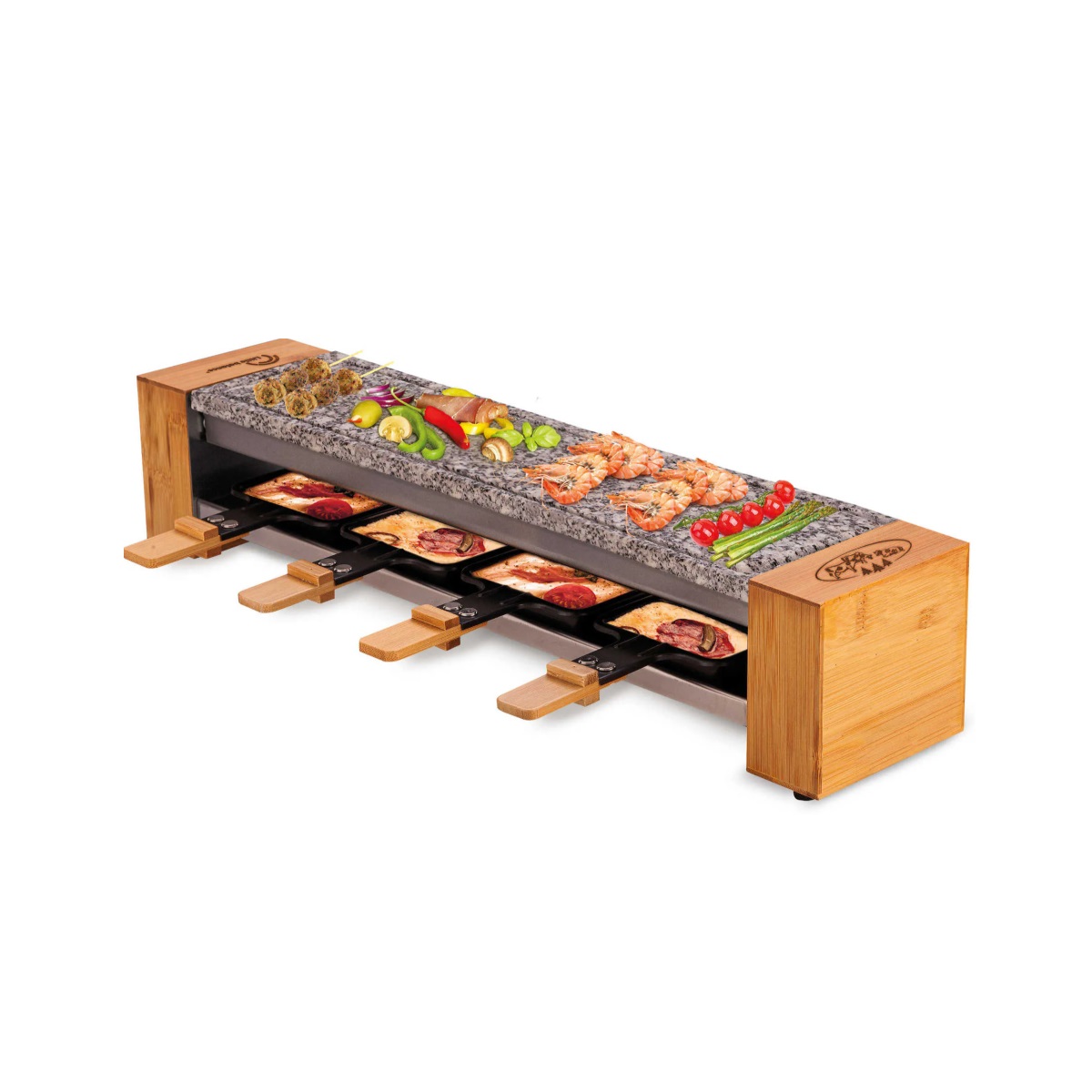 LITTLE BALANCE - Appareil à raclette 4 personnes 600w + gril - 8619