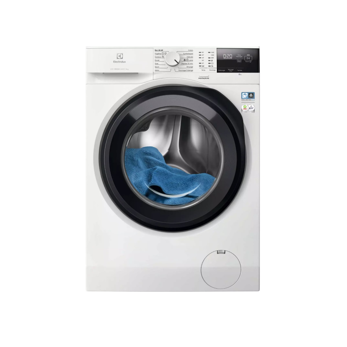ELECTROLUX - Lave-linge hublot 9kg 1400 tours/min - EW6FI4943FA sensicare 600