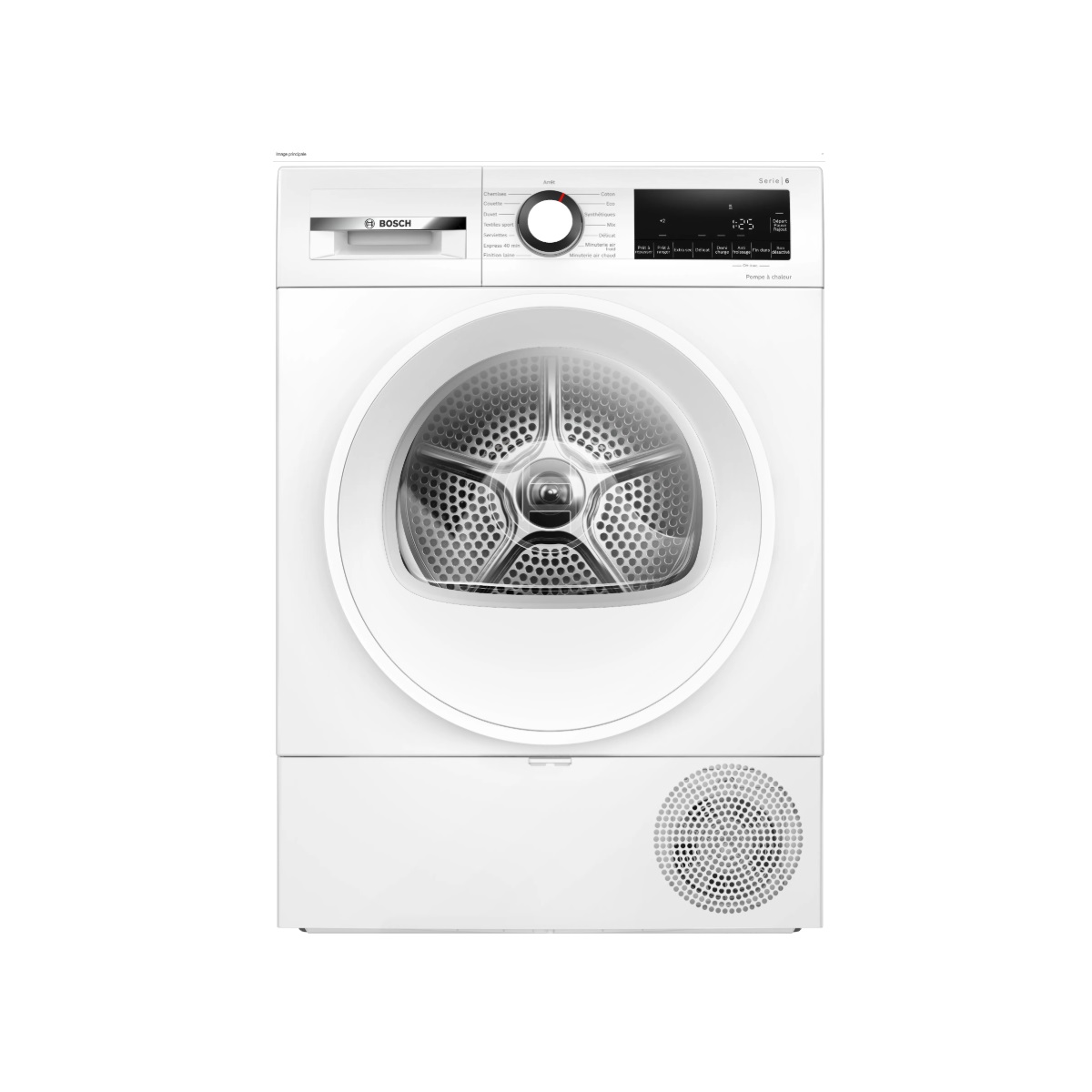 BOSCH - Sèche-linge pompe à chaleur à condensation 60cm 9kg blanc - WQG1420DFR série 6
