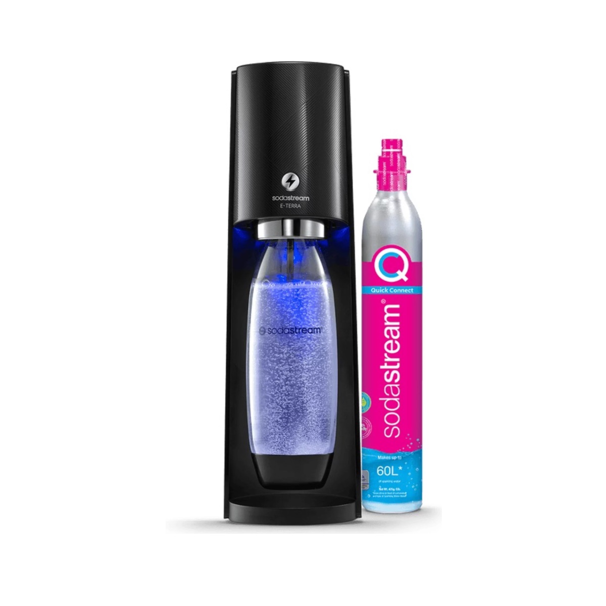 SODASTREAM - Machine à gazéifier l'eau + 1 cylindre + 1 bouteille - noir - 1012911331 e-terra