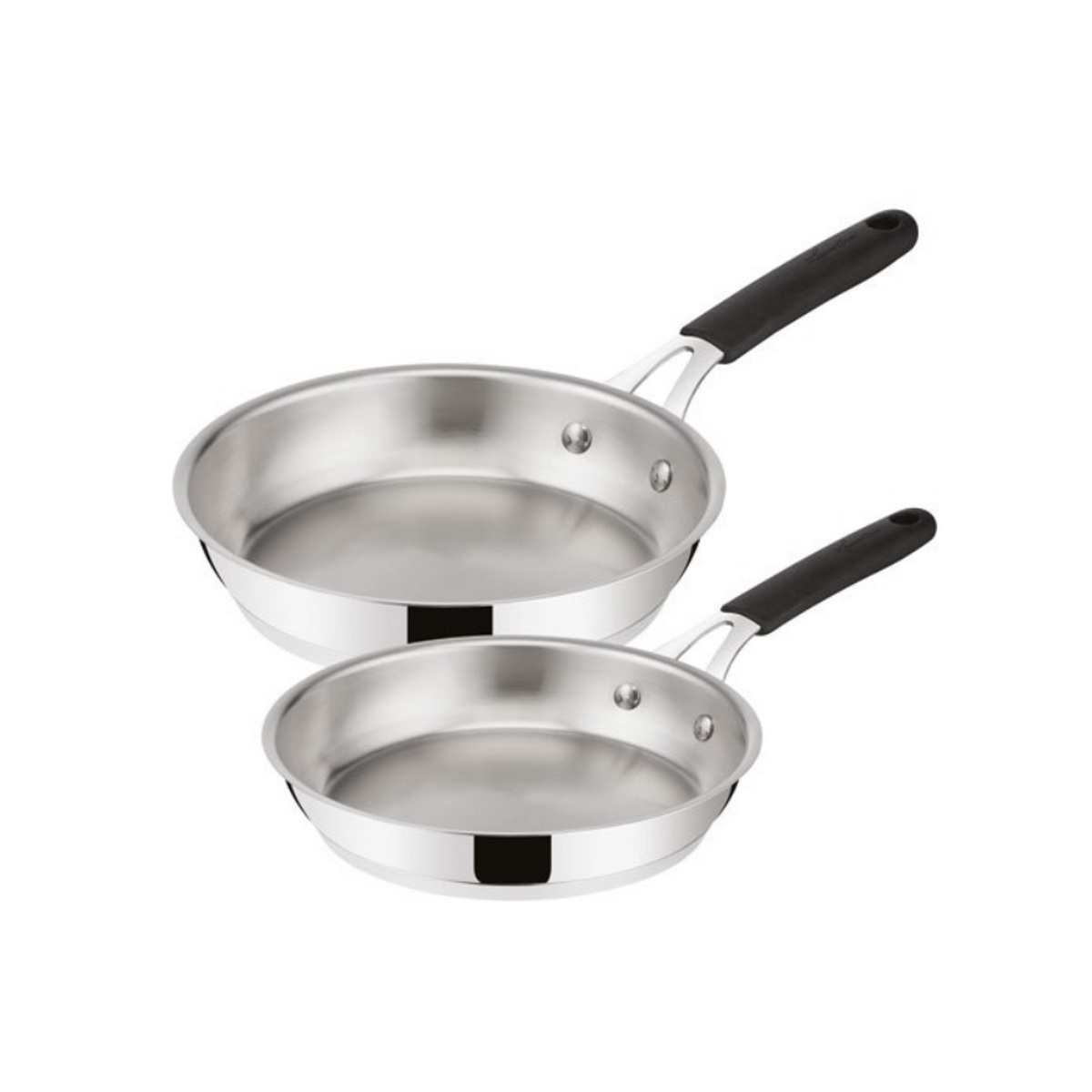 LAGOSTINA - Lot de 2 poêles inox 24/28cm - 012896600002