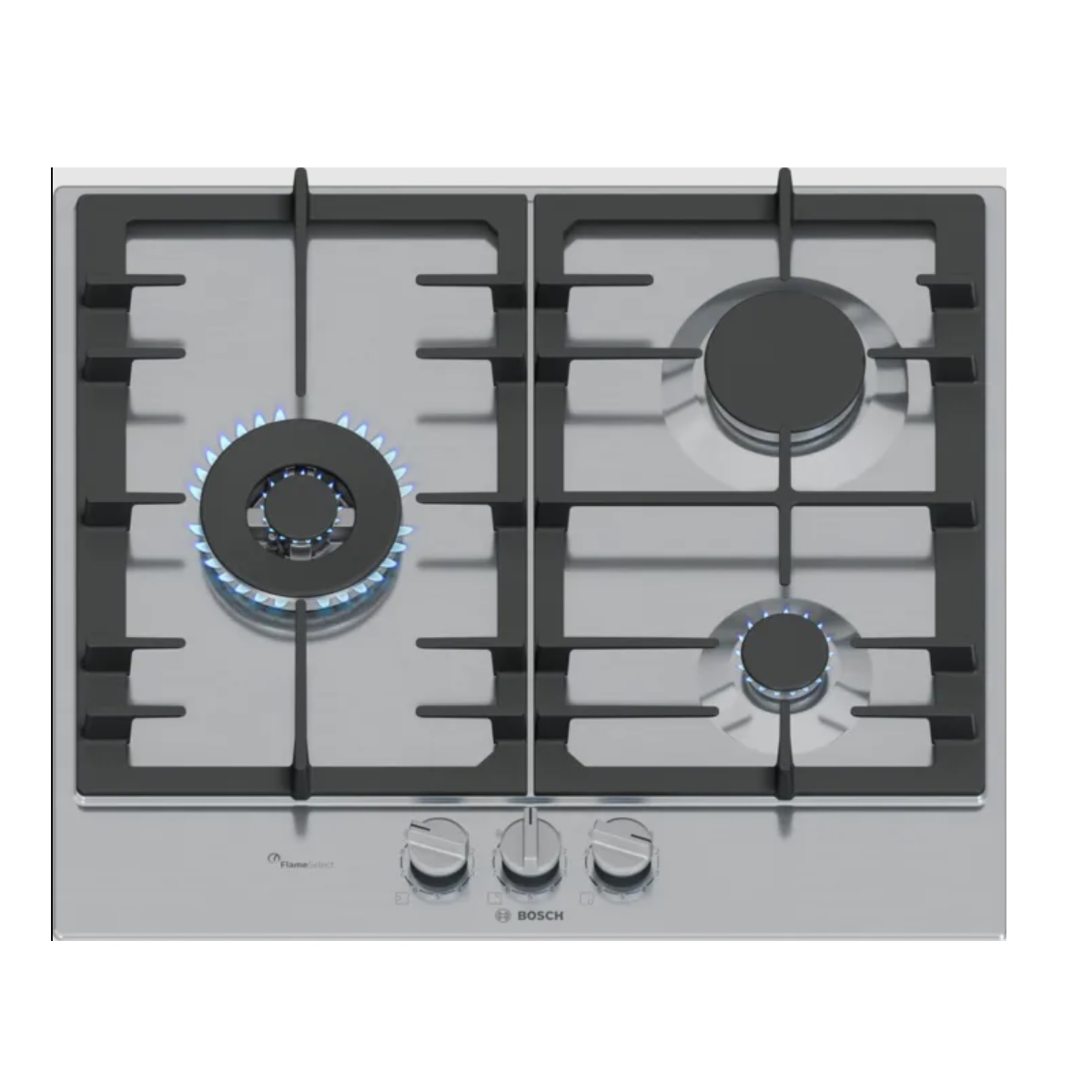 BOSCH - Plaque de cuisson gaz 60cm 3 feux 8000w - PCC6A5I90 série 6