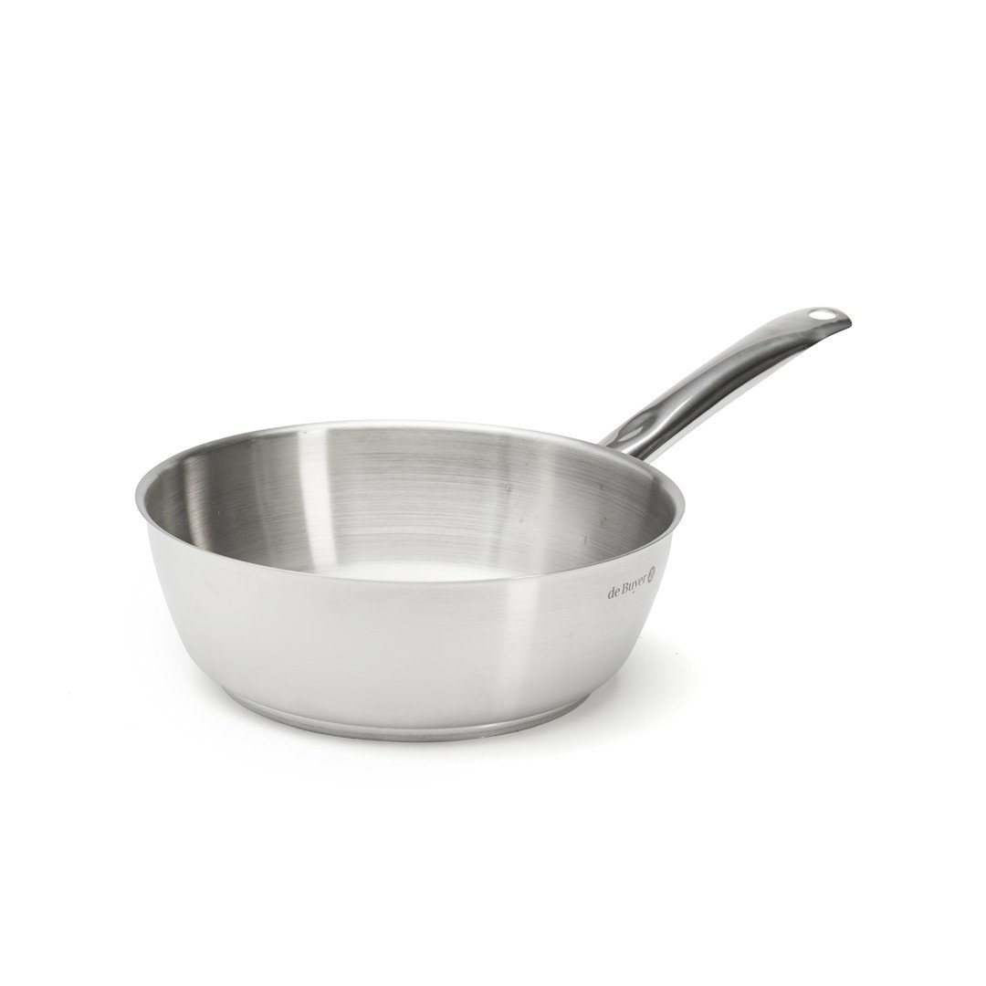 3503.24 - DE BUYER - Sauteuse inox 24cm sans couvercle prim'appety