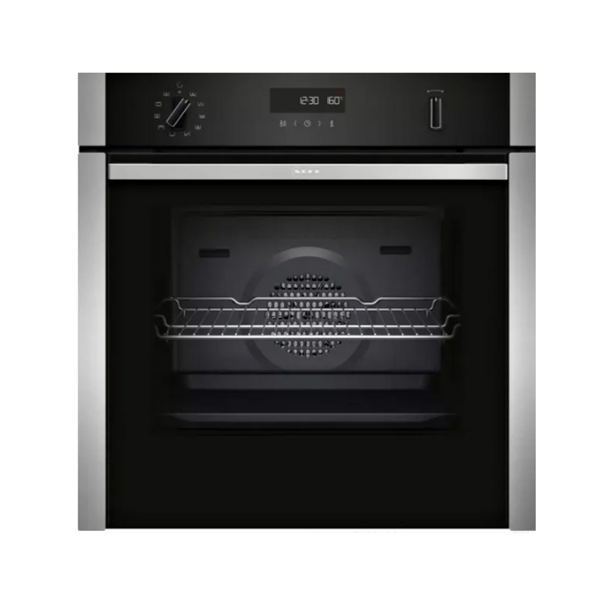 B6ACH7AN3F - NEFF - Four intégrable multifonction 71l 60cm pyrolyse + hydrolyse noir/inox n50