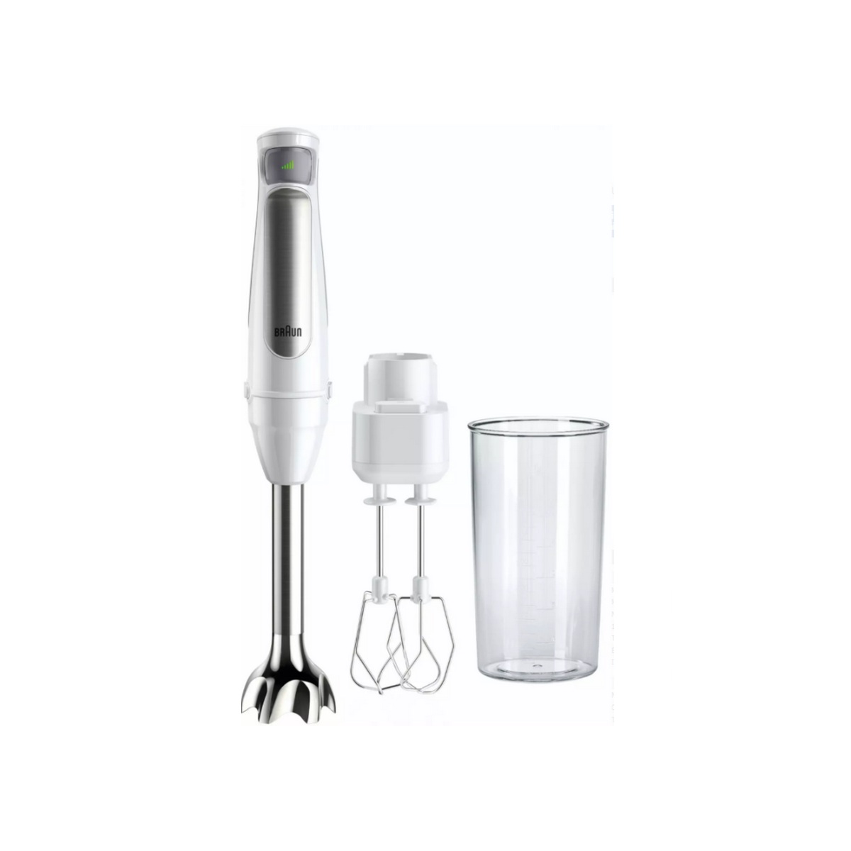 MQ7005B - BRAUN - Mixeur plongeant multifonction 1000w blanc