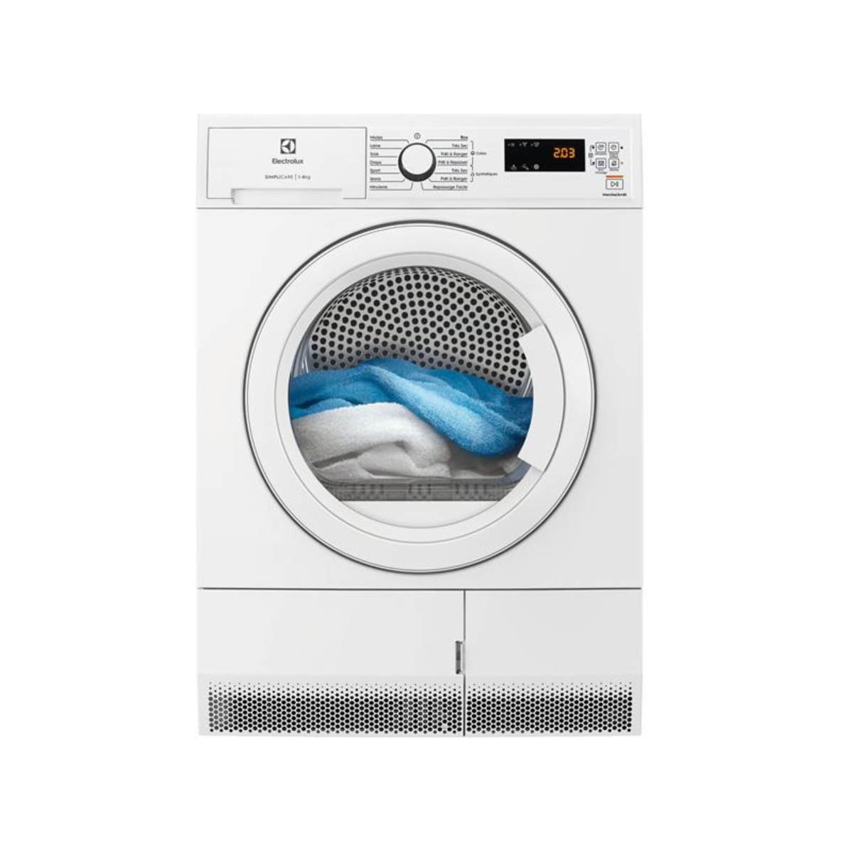 EDHF4812AC - ELECTROLUX - Sèche-linge pompe à chaleur 60cm 8kg blanc