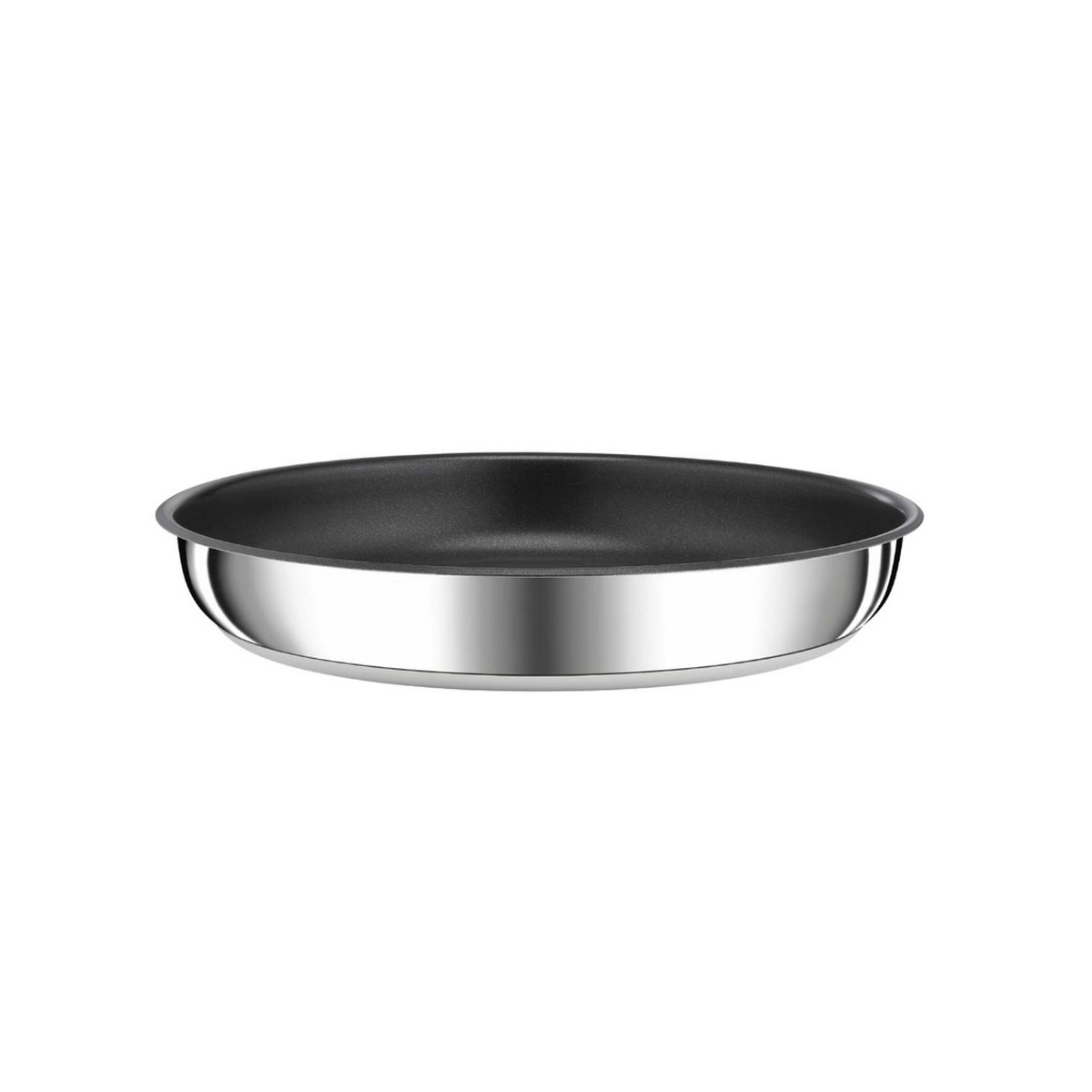 L9730402 - TEFAL - Poêle anti-adhésif 24cm inox/noir ingenio préférence