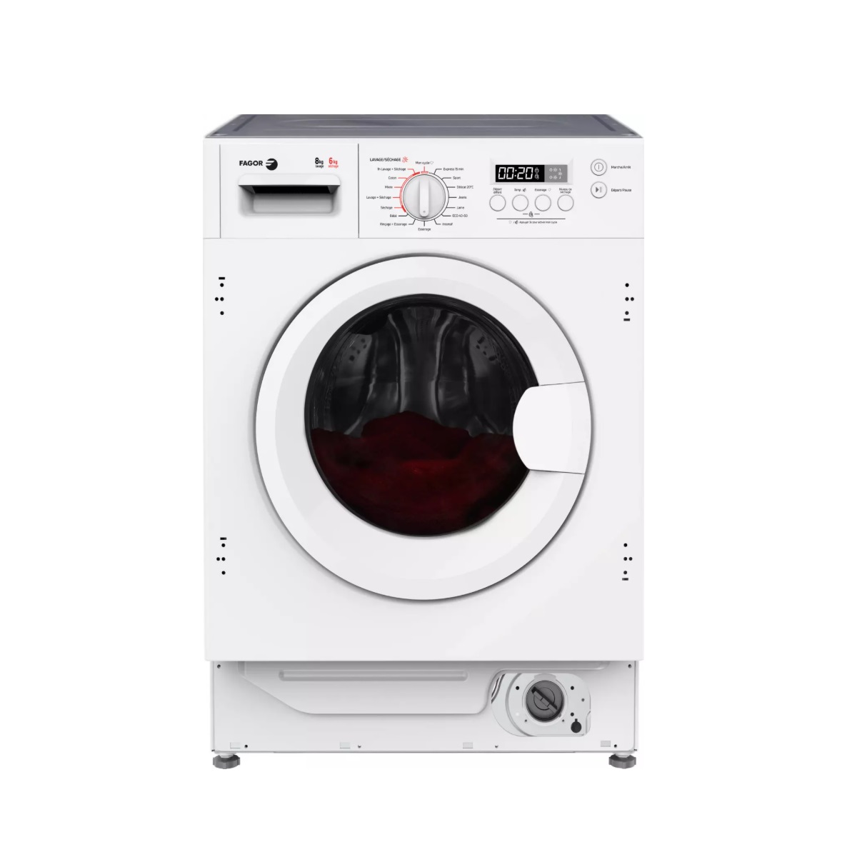 FLSI8614BW - FAGOR - Lave-linge séchant intégrable 8/6kg 1400 tours/min