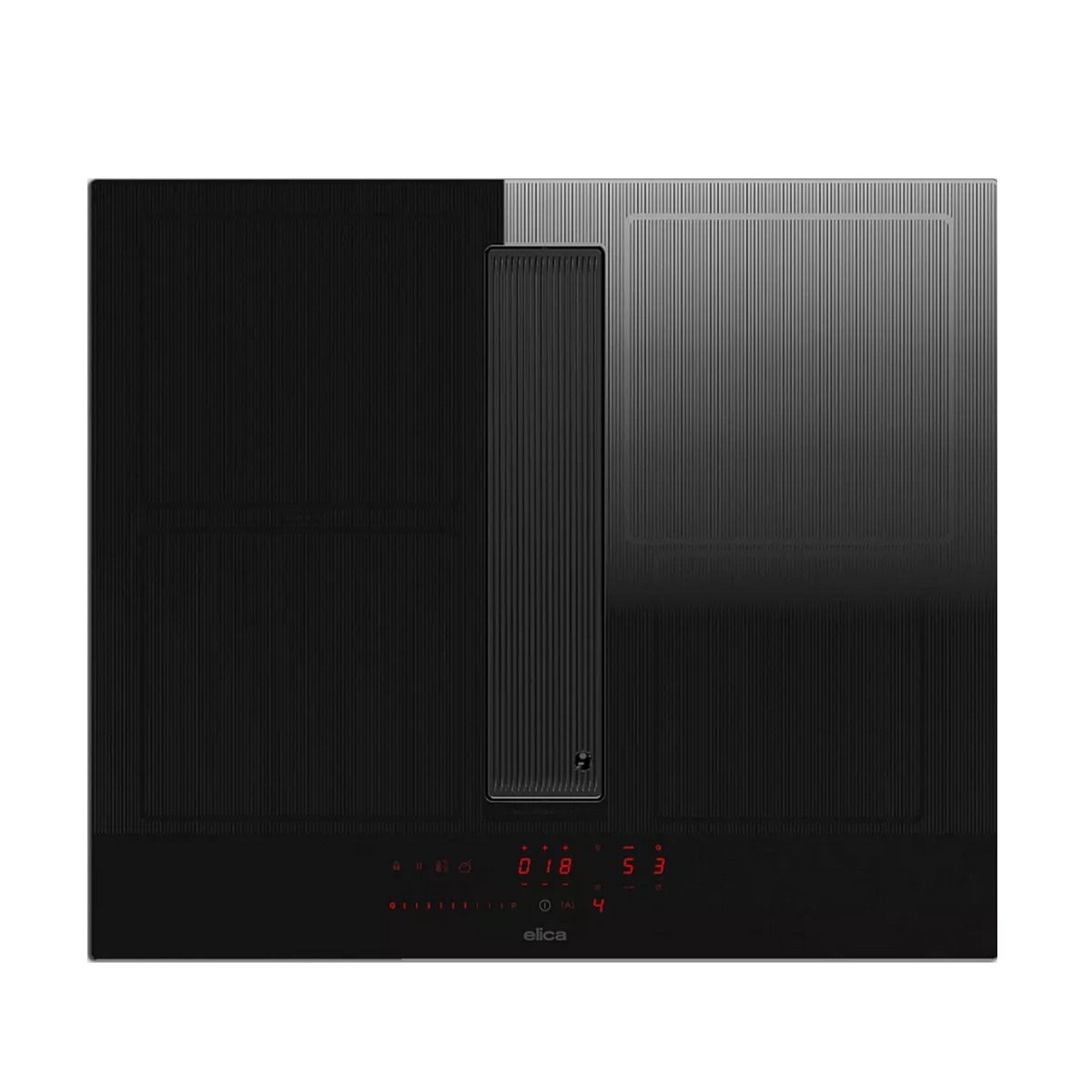 NIKOLATESLAVELVETBLFBO60 - ELICA - Table de cuisson induction aspirante 60cm 4feux 7400w noir