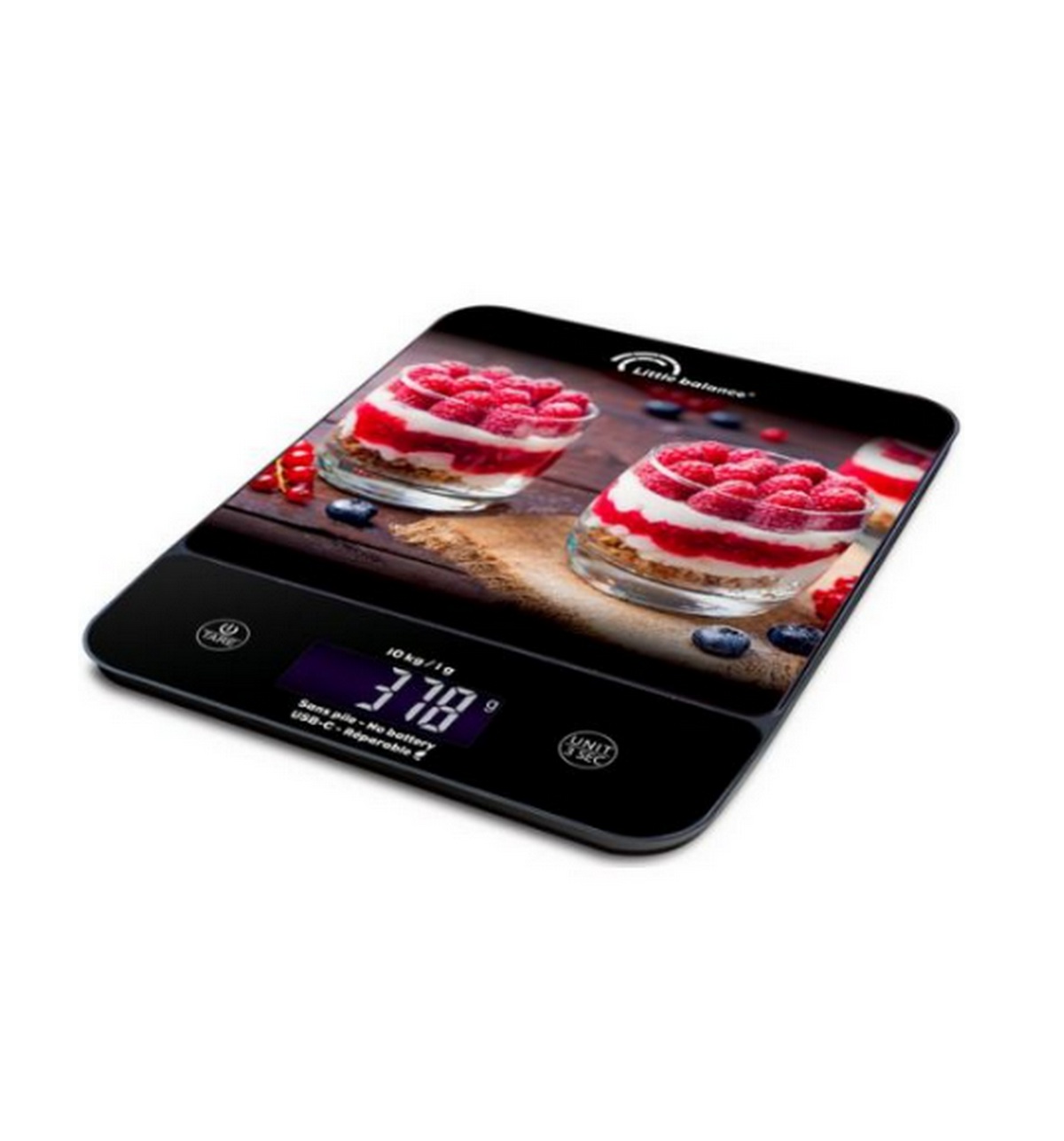 8846 - LITTLE BALANCE - Balance de cuisine électronique 10kg -couleurs genius cannelés