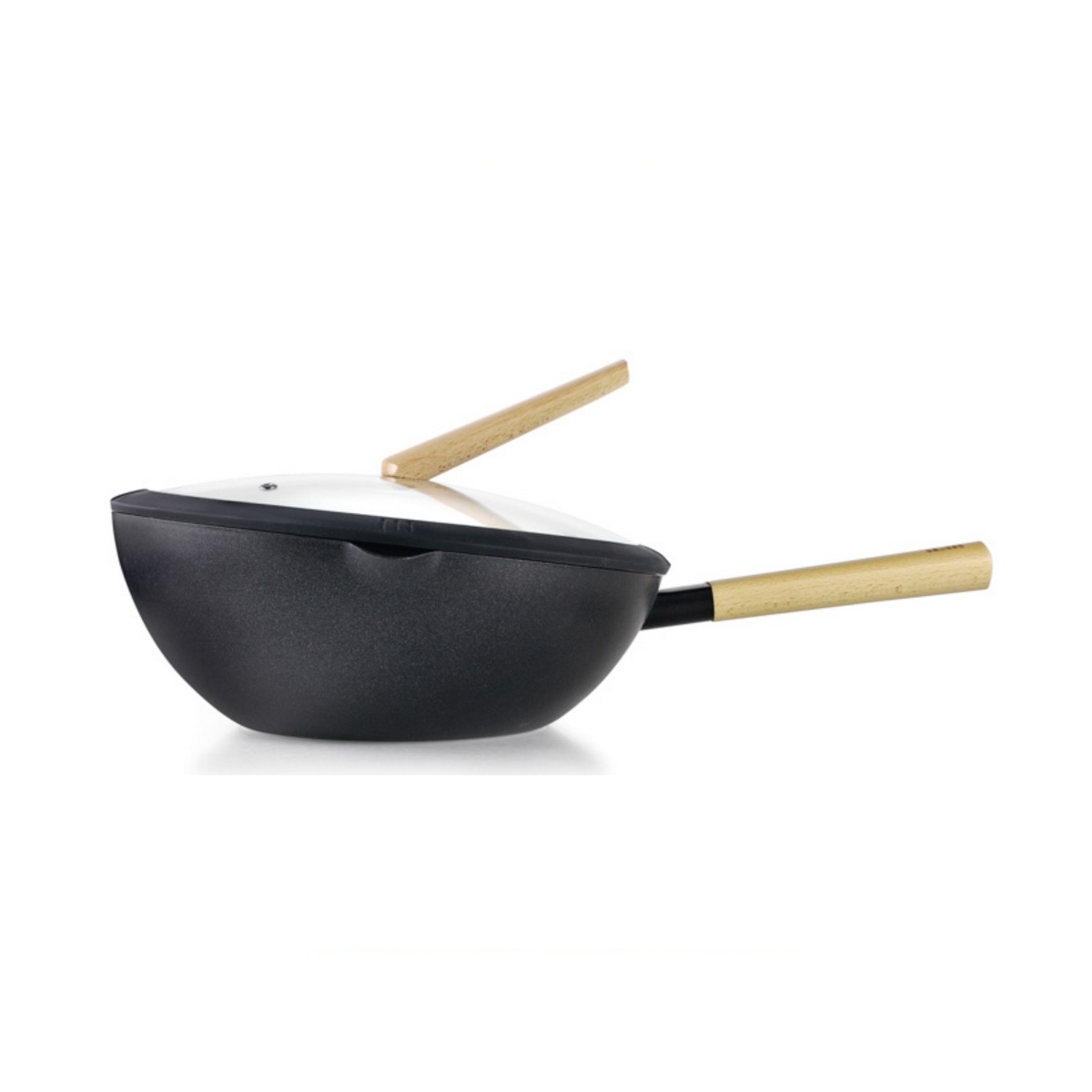 404230 - IBILI - Wok avec couvercle verre 30cm