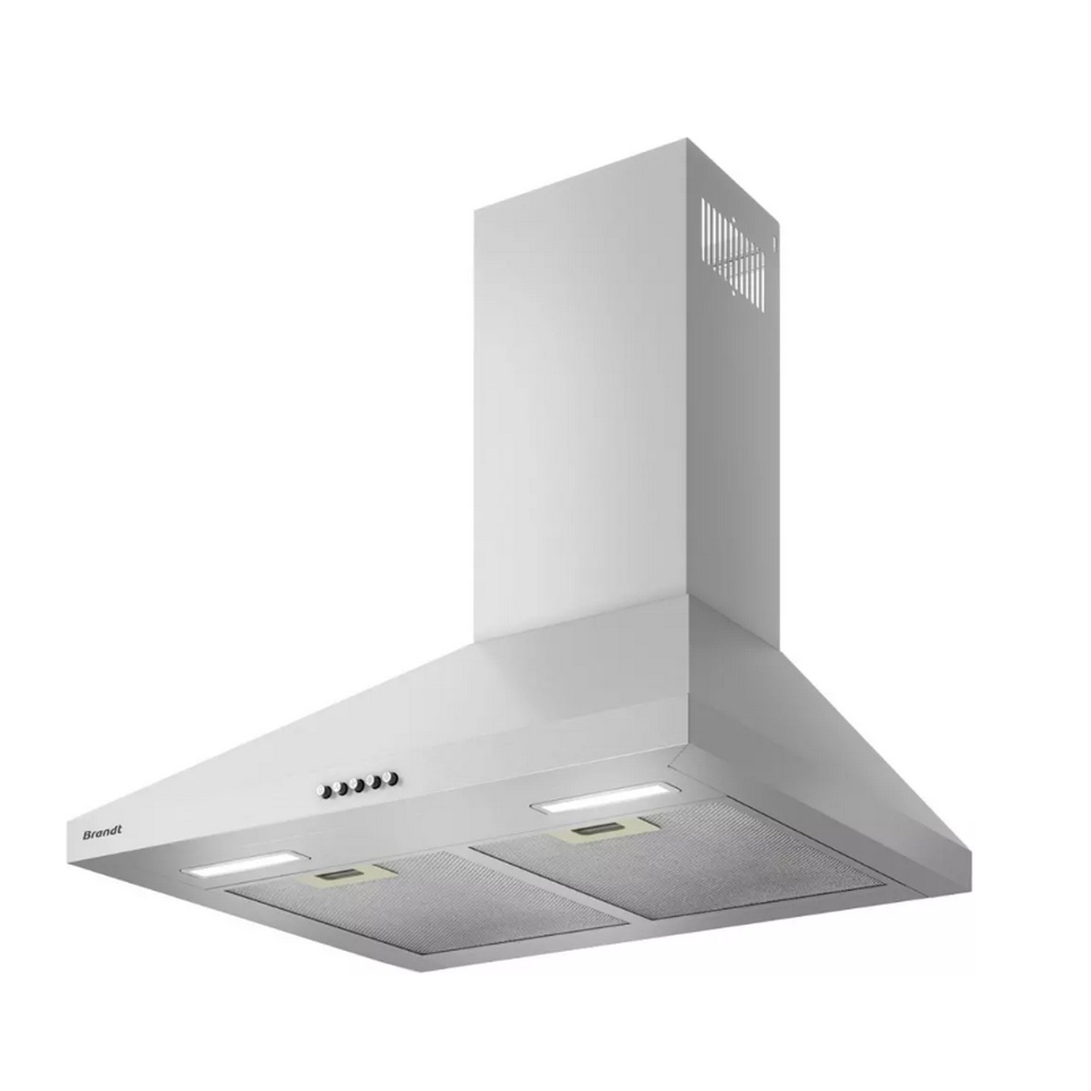 BHP4612X - BRANDT - Hotte décorative murale 60cm 624m3/h inox