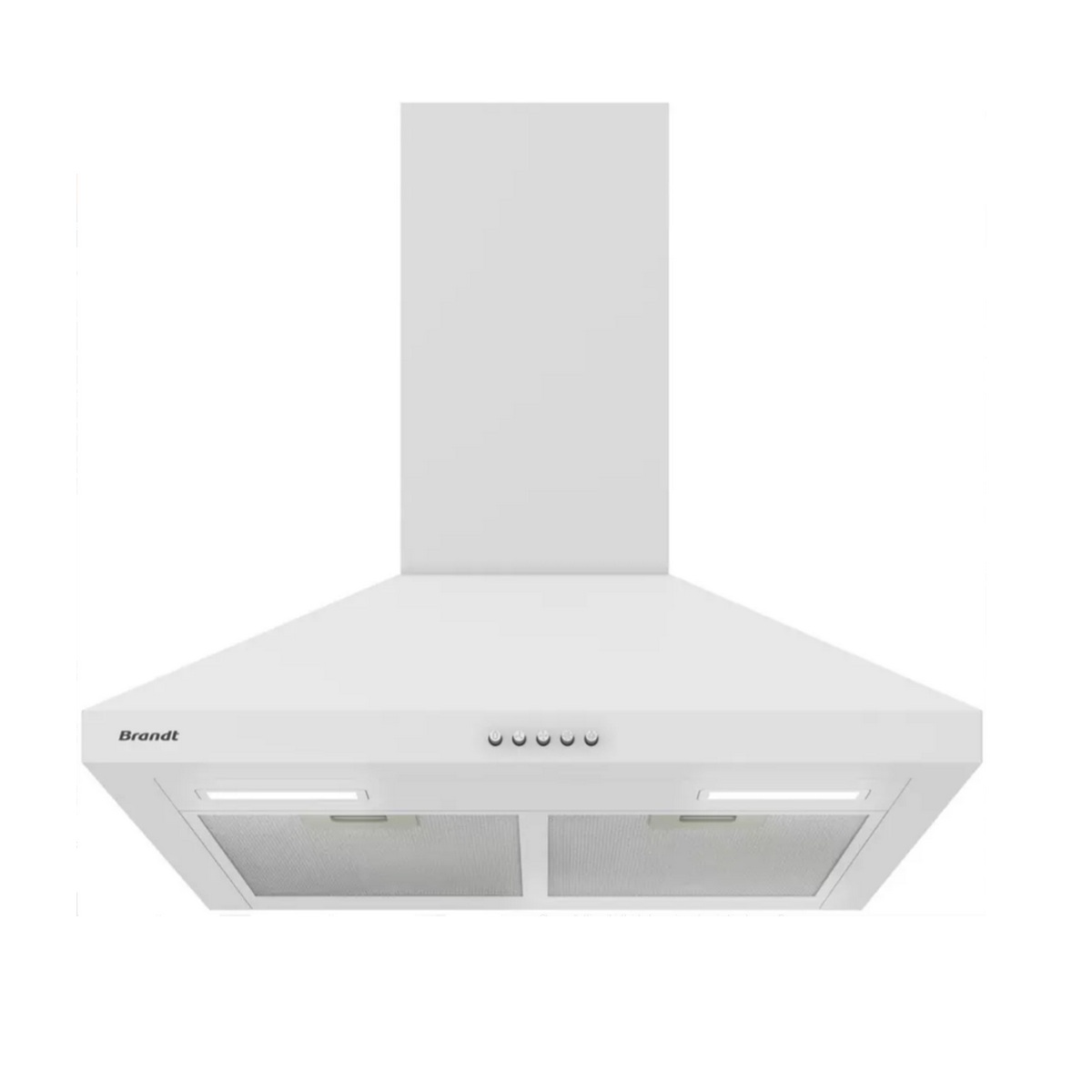BHP4612W - BRANDT - Hotte murale décorative 60cm 624m3/h blanc