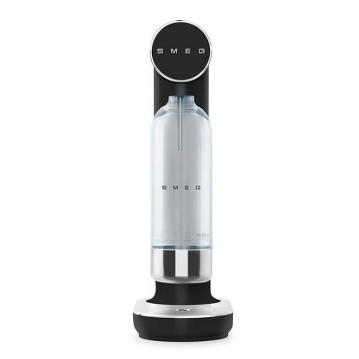 SKC01BLM - SMEG - Machine à gazéifier l'eau + 1 bouteille - noir collezione