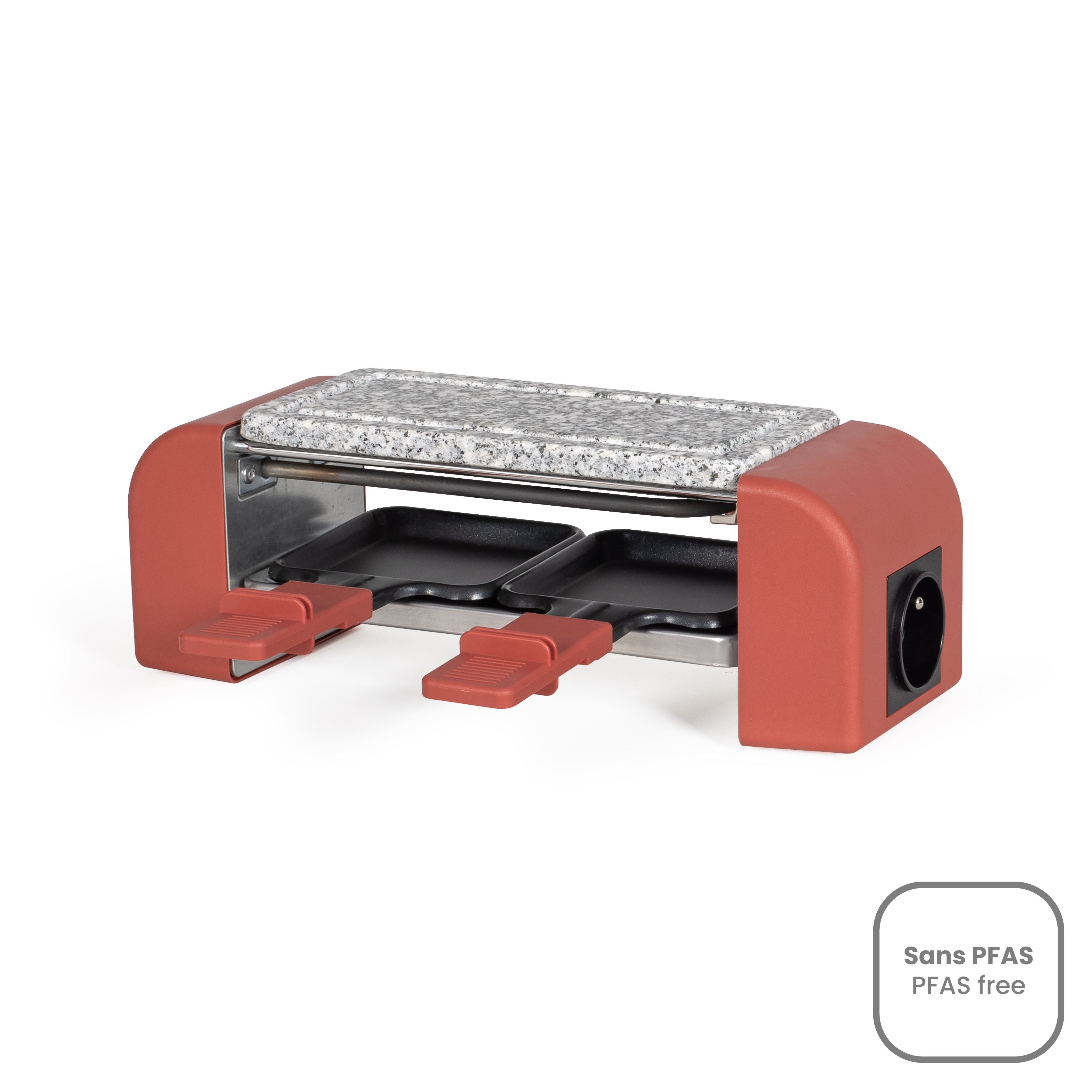 DOC310R - LIVOO - Appareil à raclette à 2 personnes 450w rouge