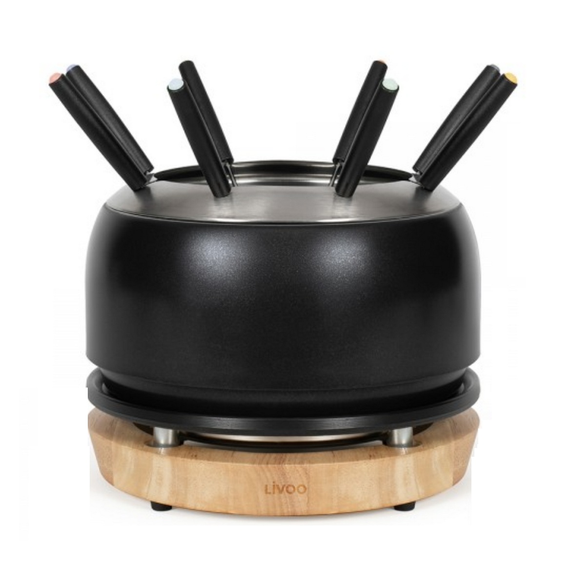 DOC339 - LIVOO - Service à fondue 1200w 8 fourchettes noir
