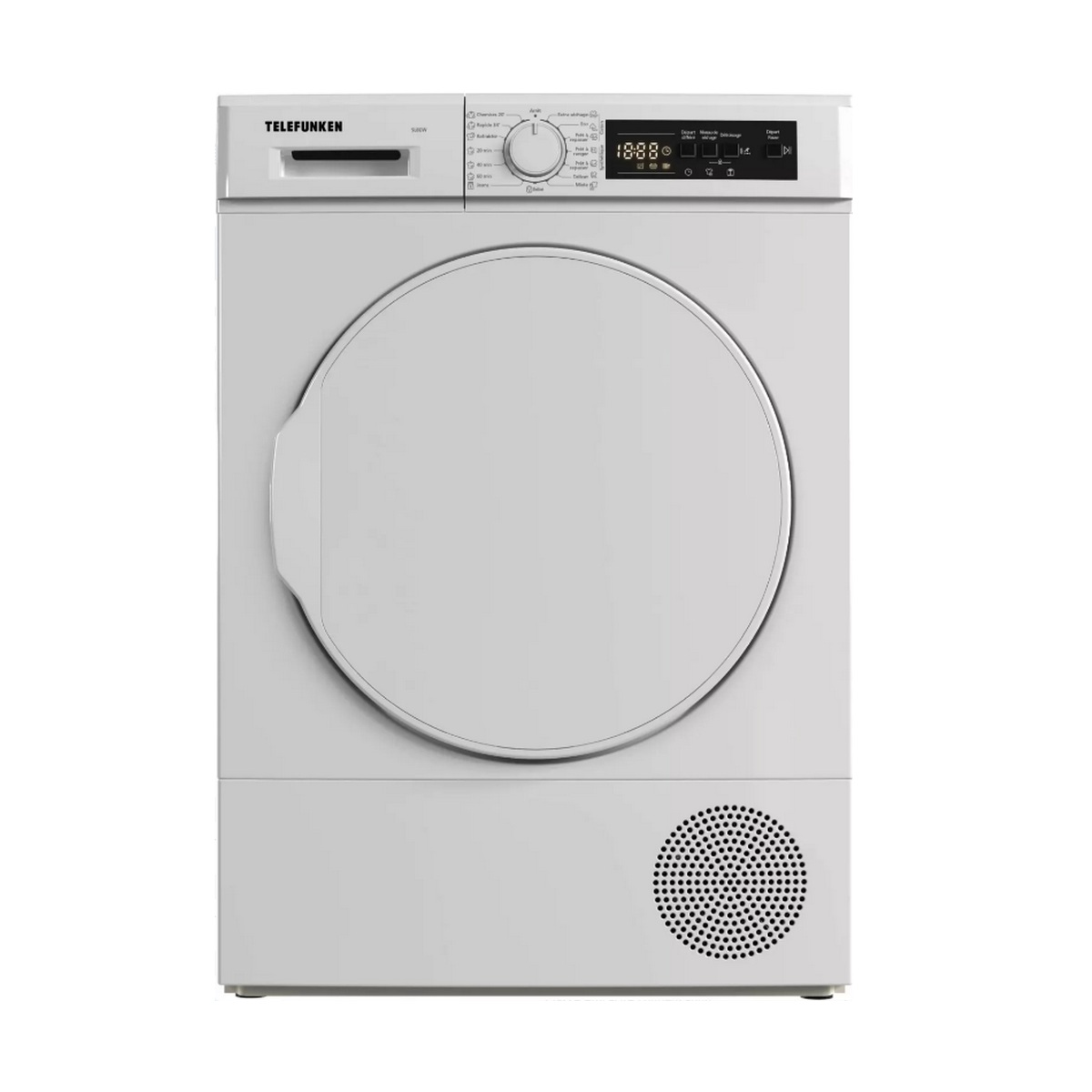 SL8EW - TELEFUNKEN - Sèche-linge pompe à chaleur 60cm 8kg blanc