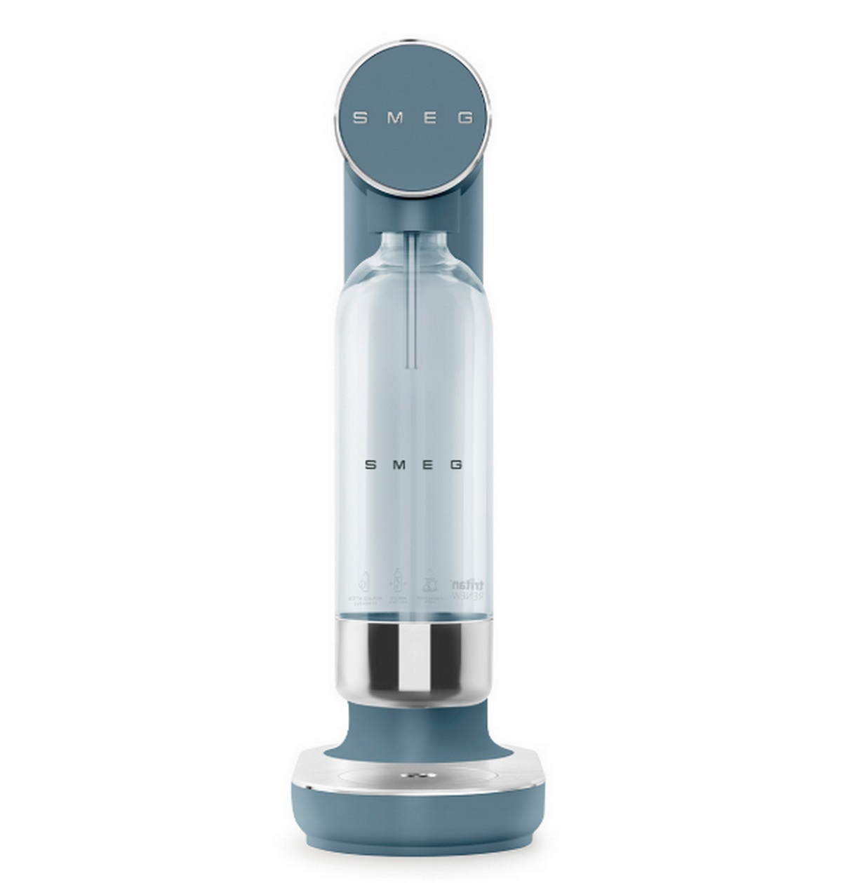 SKC01SBM - SMEG - Machine à gazéifier l'eau + 1 bouteille bleu orage mat collezione