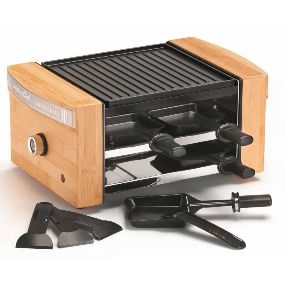 KC.WOODLUX4 - KITCHEN STUDIO - Appareil à raclette 4 personnes 750w