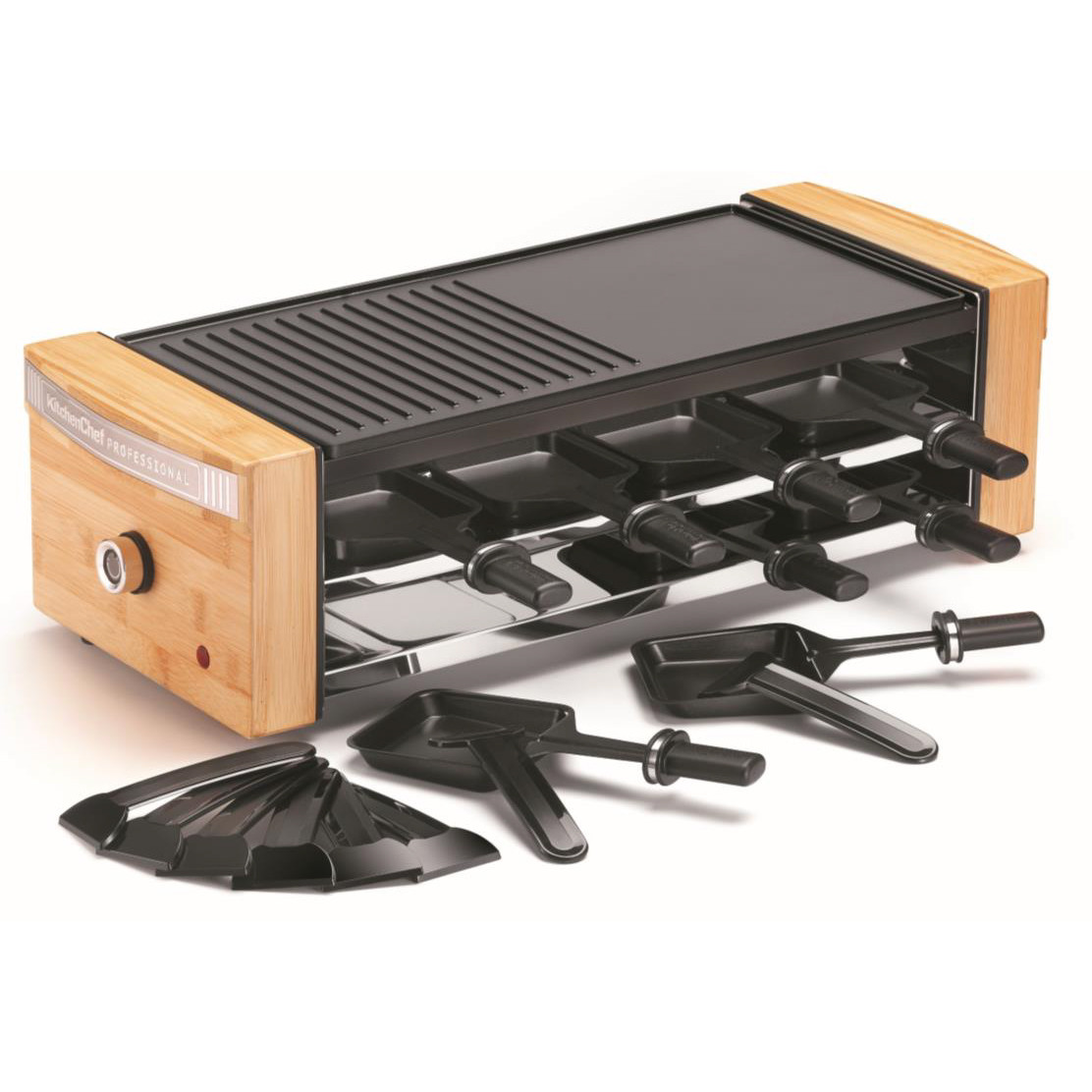 KC.WOODLUX8 - KITCHEN STUDIO - Appareil à raclette 8 personnes 1200w