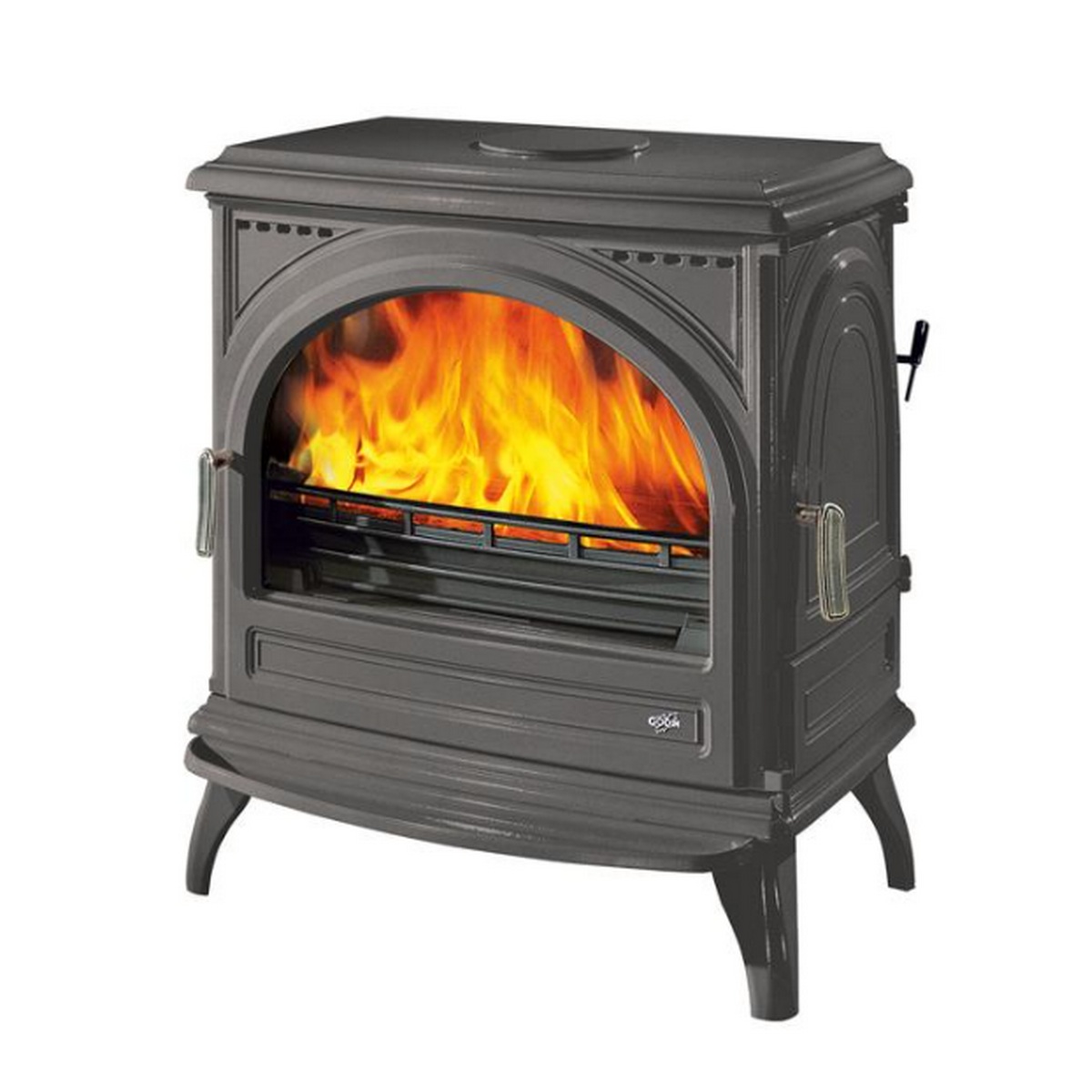 366201PEINTANTH - GODIN - Poêle à bois fonte 11kw gris