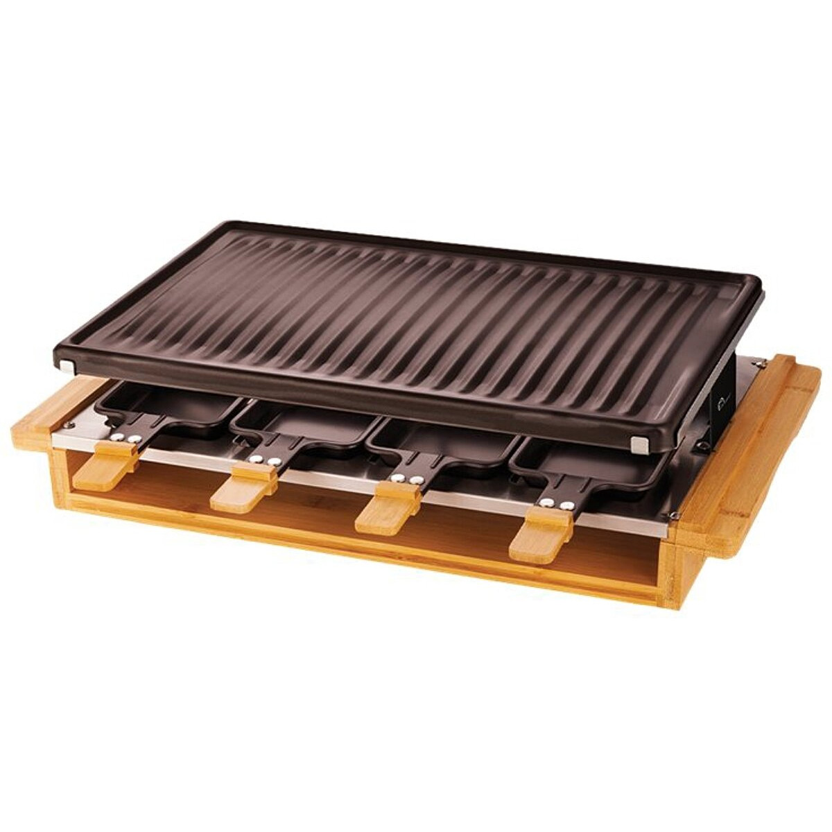 8501 - LITTLE BALANCE - Appareil à raclette 8 personnes 1200w bois premium 8