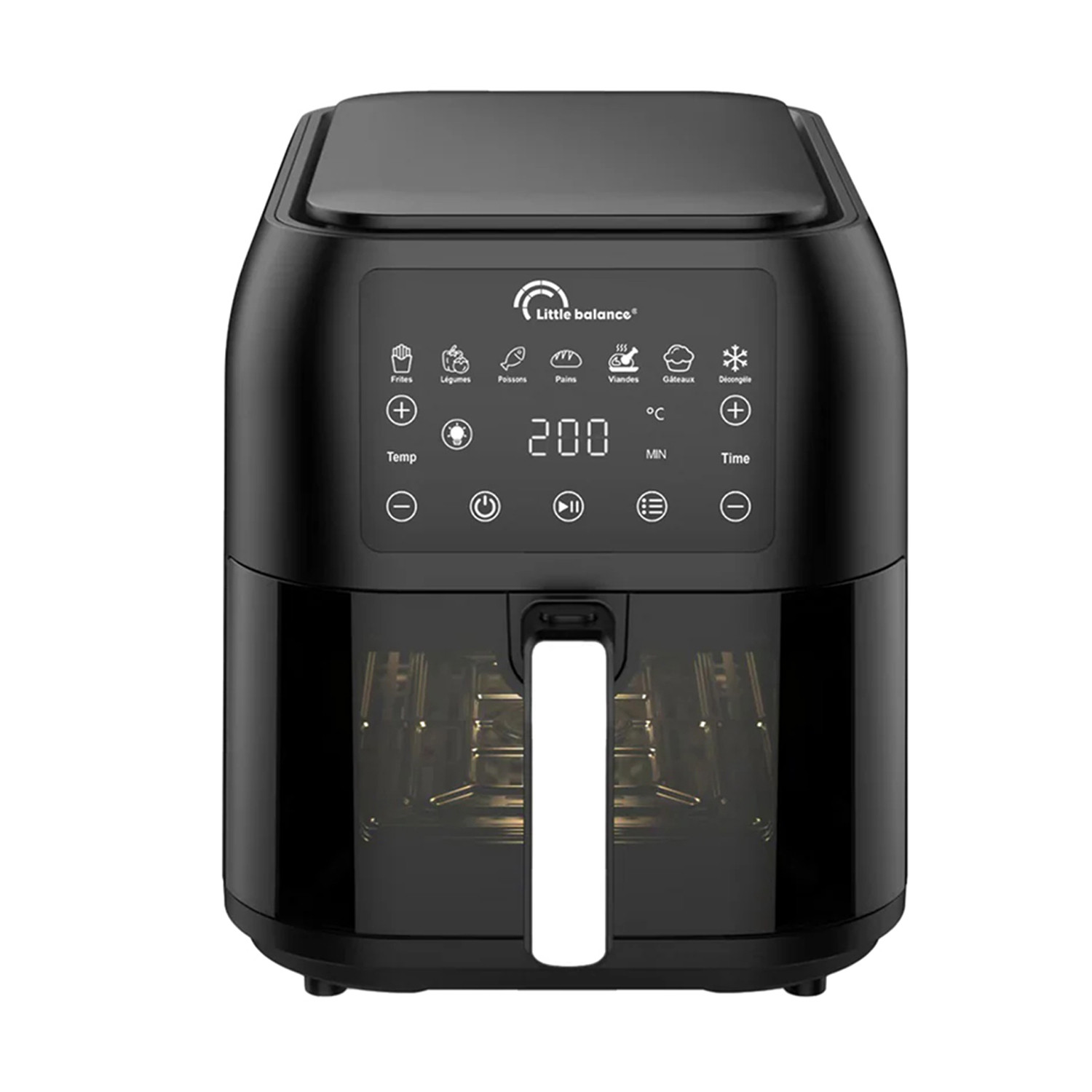 8866 - LITTLE BALANCE - Friteuse sans huile 1700w crousty light long 8