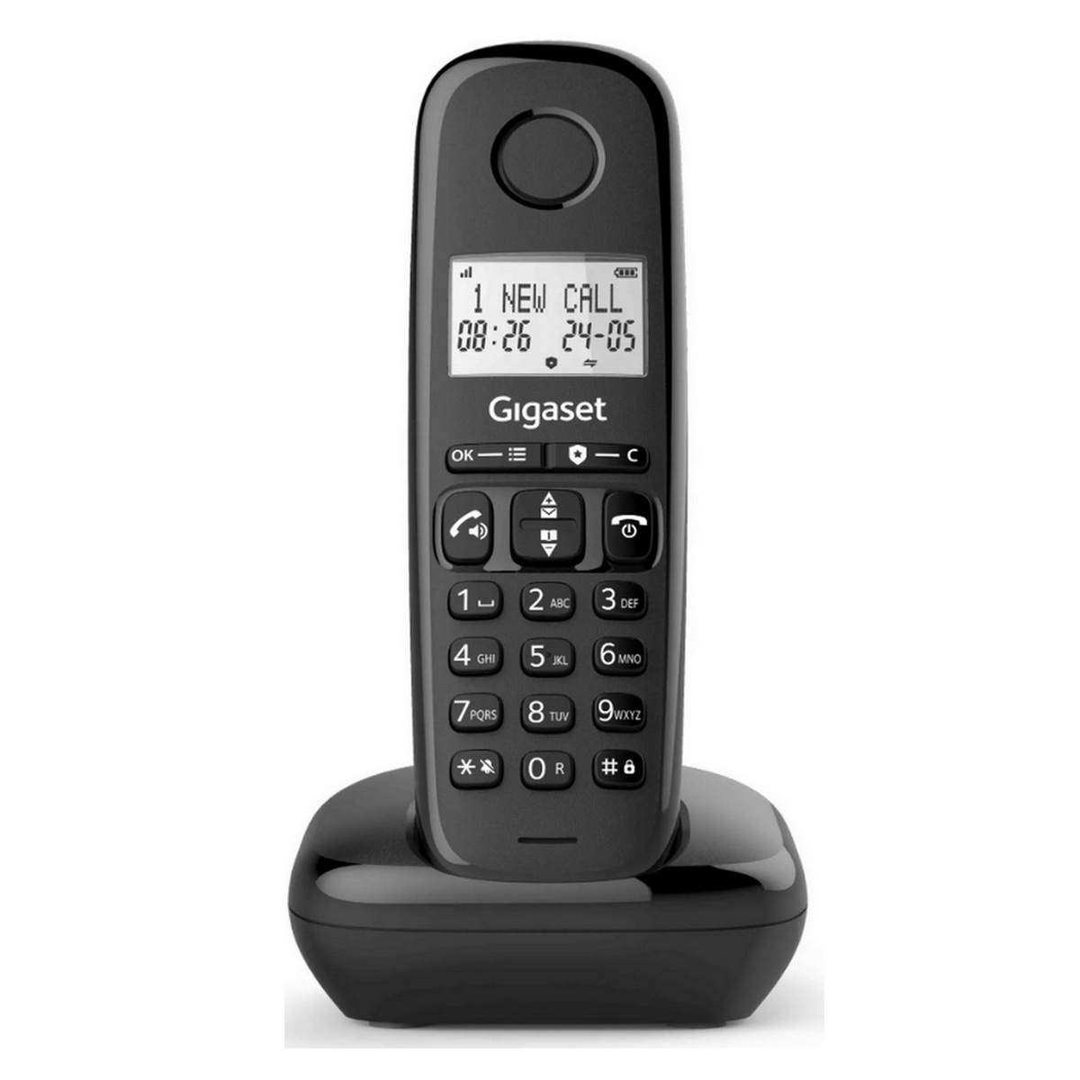 BASIC100NOIR - GIGASET - Téléphone sans fil noir basic 100