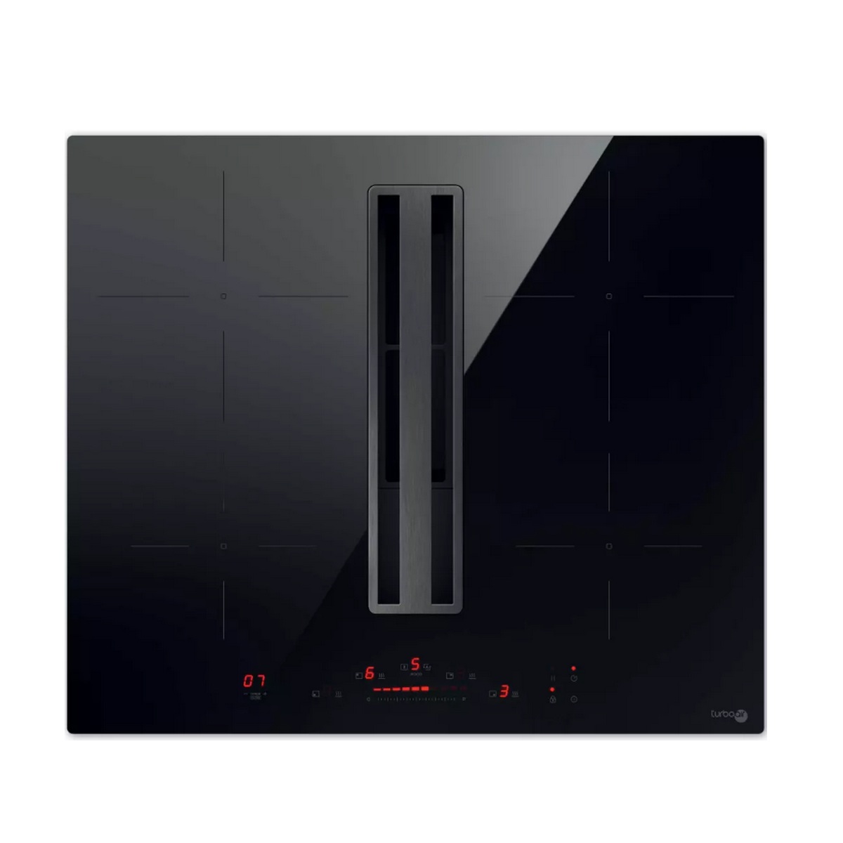 IMPULSOBLA60 - TURBOAIR - Table de cuisson aspirante induction 60cm 4 feux 7400w impulso